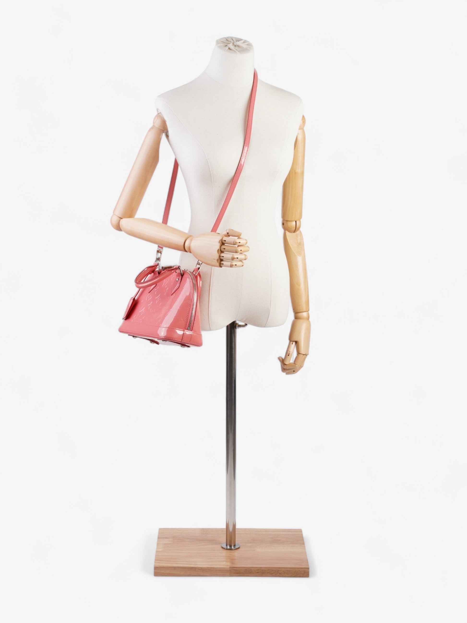 Louis Vuitton Alma BB Vernis Leather Pink Handbag