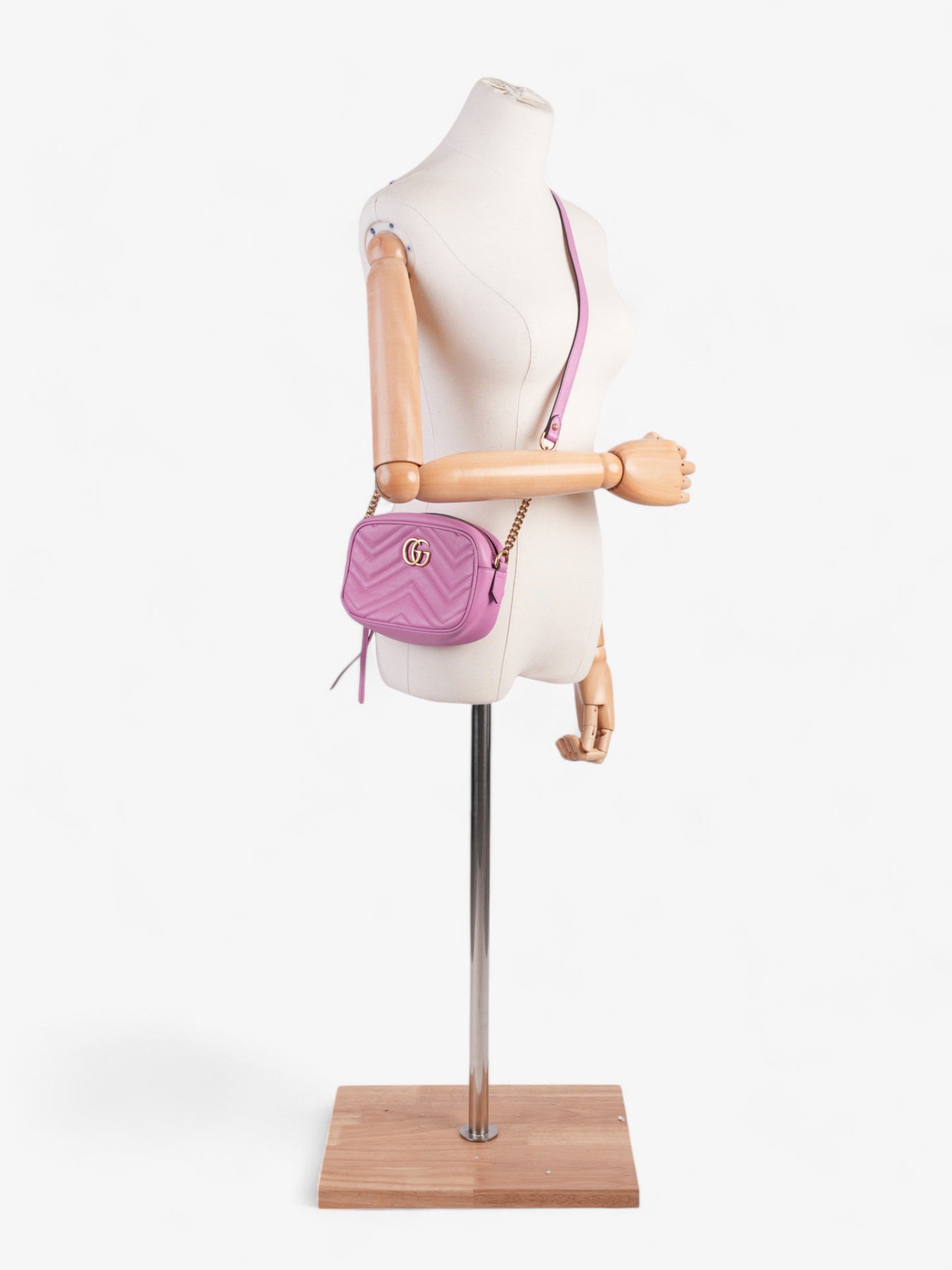 Gucci Marmont Camera Mini Crossbody Bag Leather Matelasse