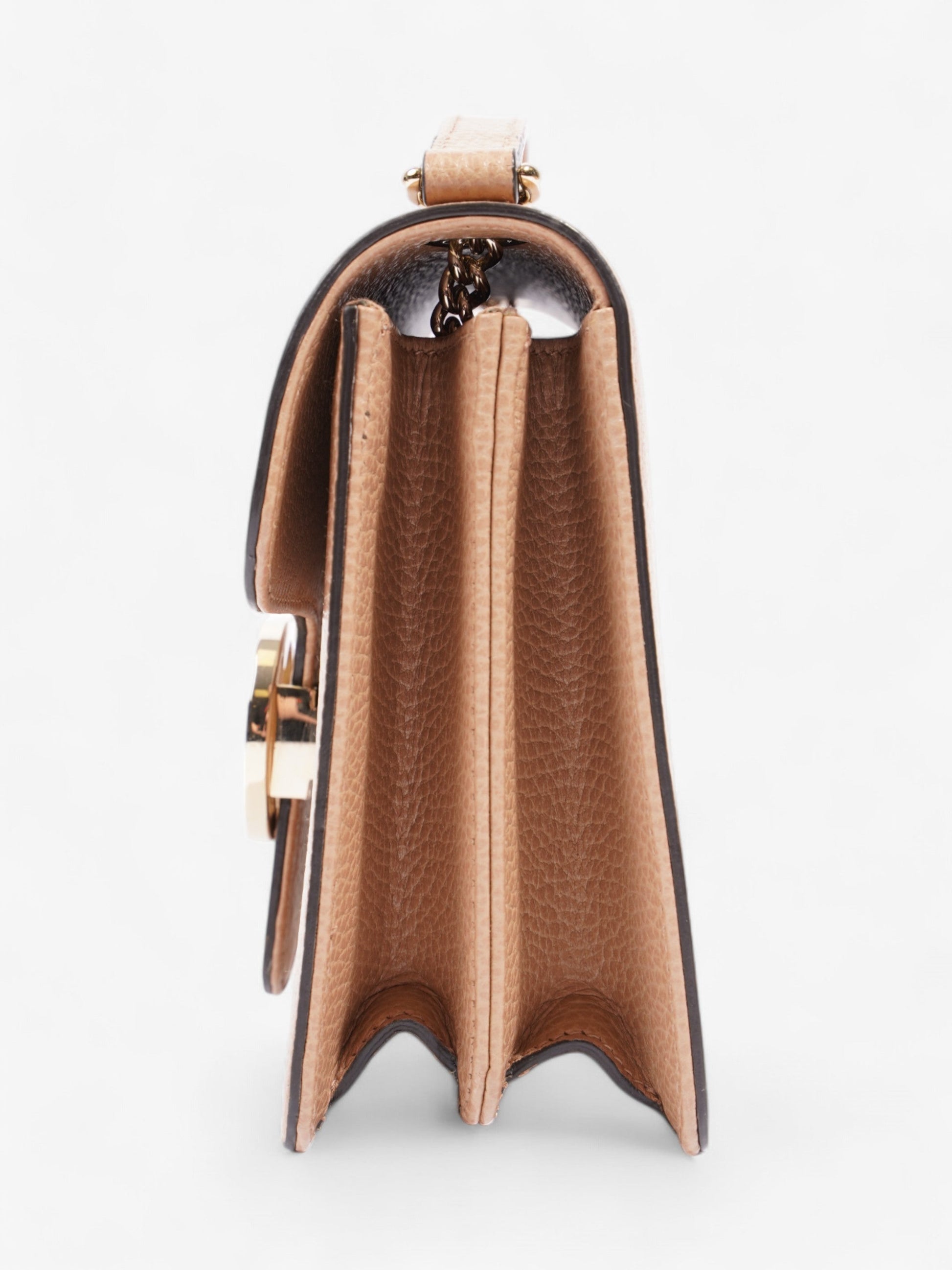 Gucci Dollar Interlocking Camelia Calfskin Crossbody Bag Leather Small