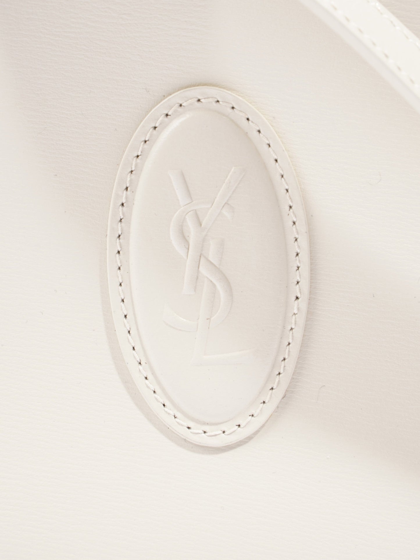 YSL Saint Laurent Le Camera Bag Calfskin Leather White Crossbody Bag
