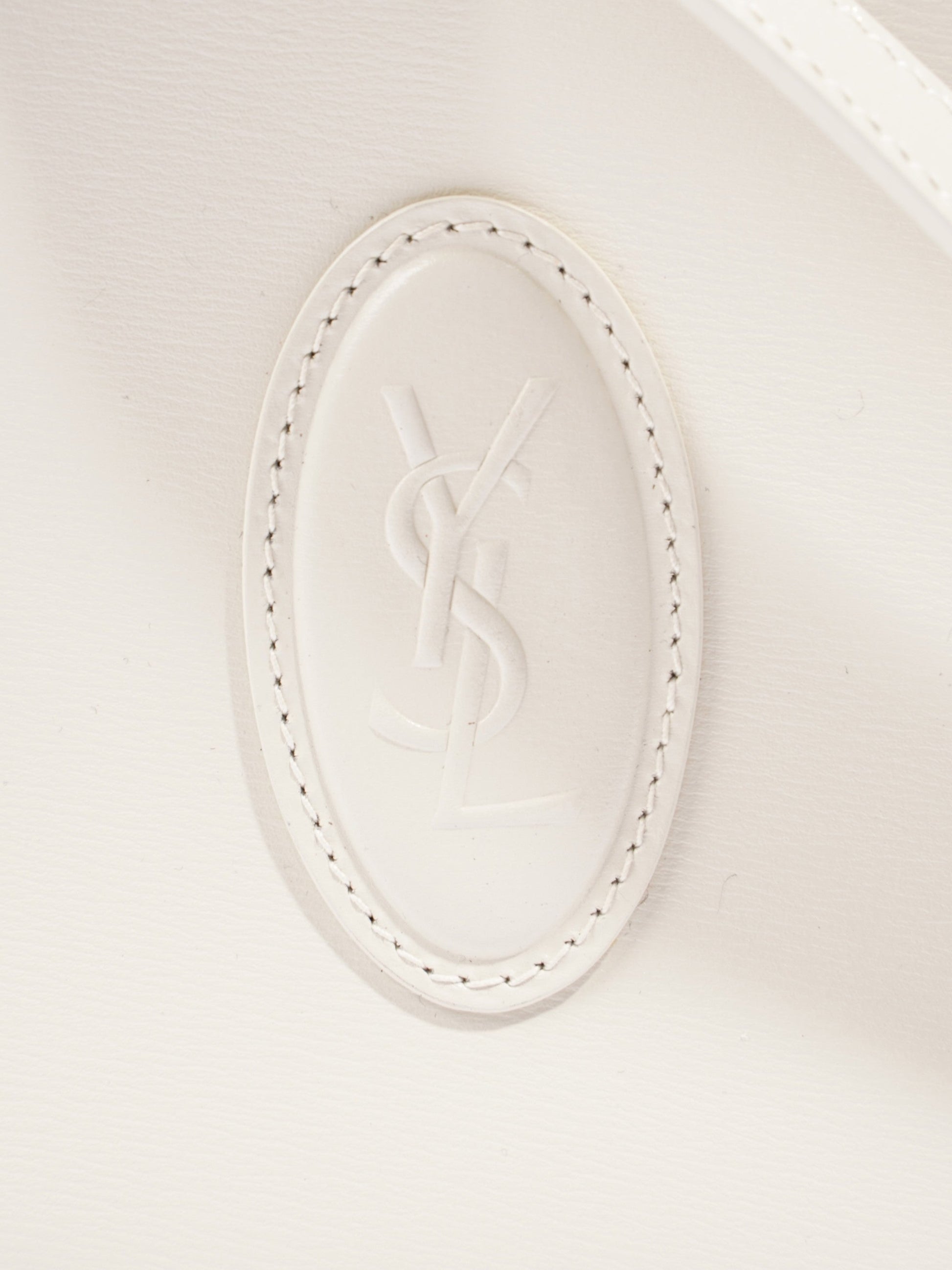 YSL Saint Laurent Le Camera Bag Calfskin Leather White Crossbody Bag