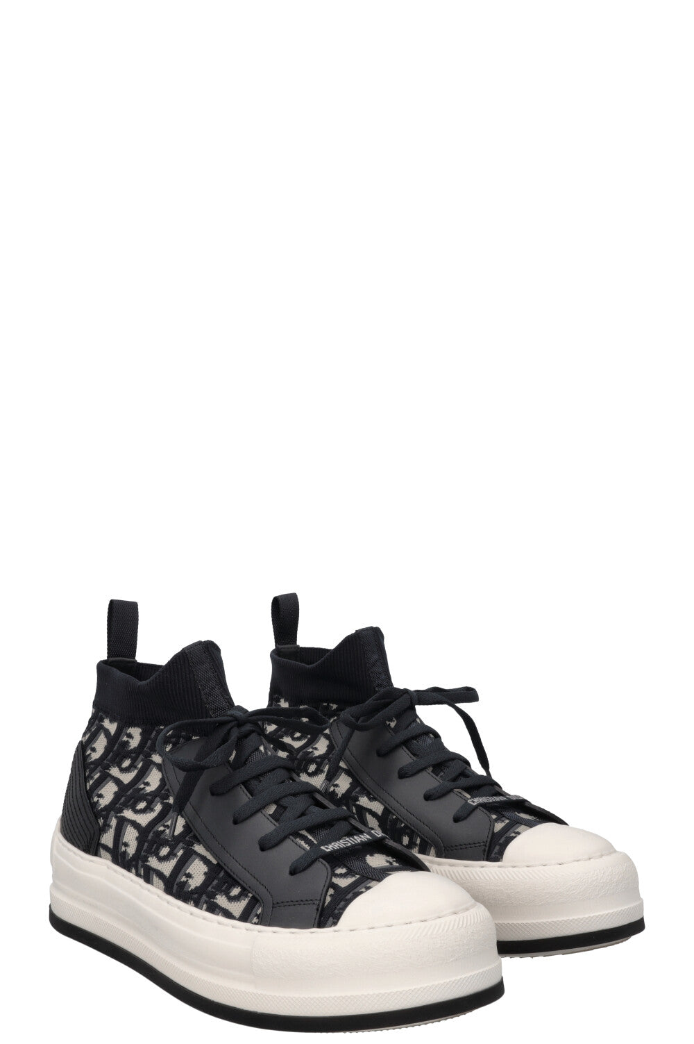 Dior Handbag Walk'N' High Top Sneaker Blue Shoes