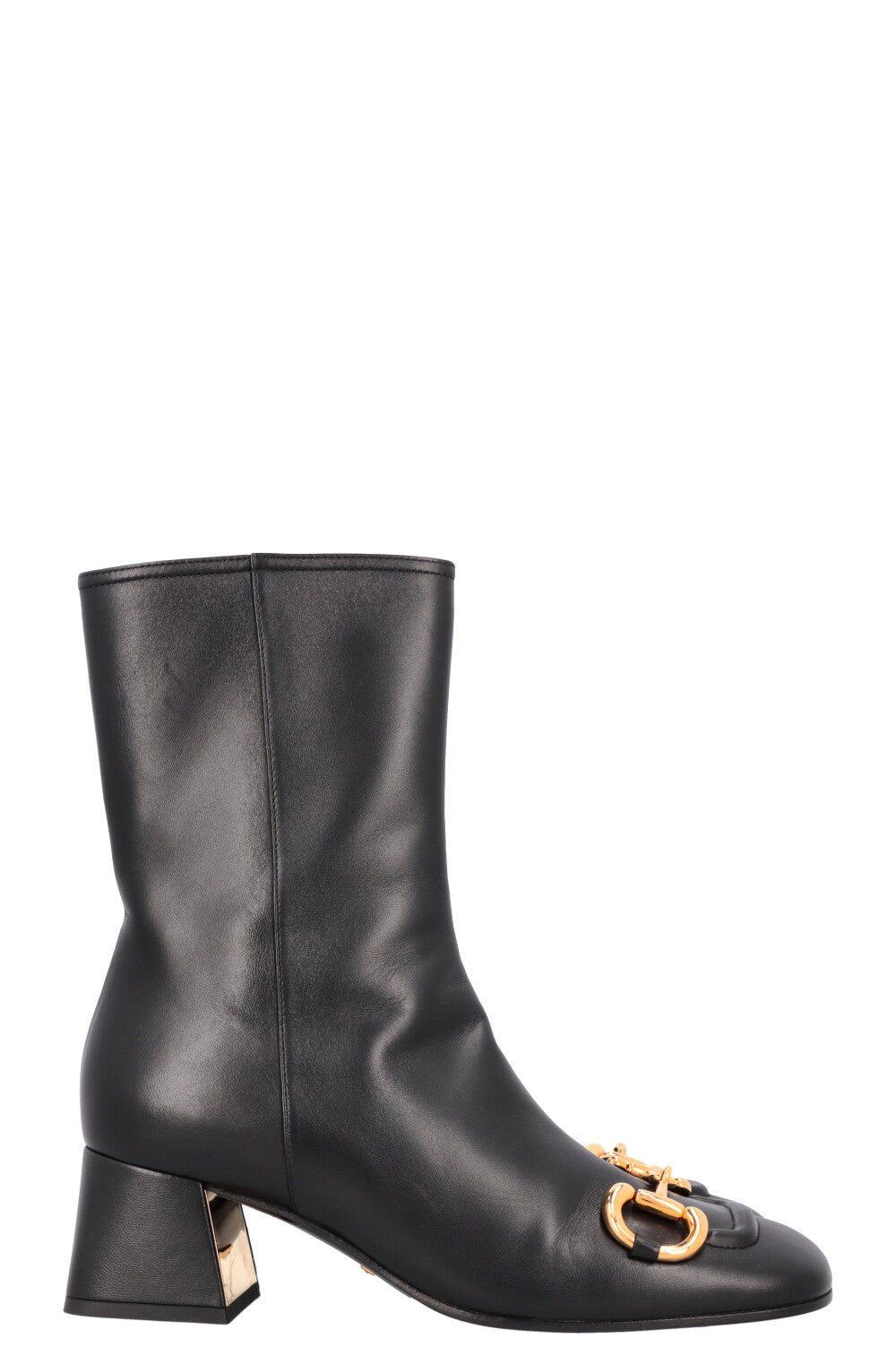 GUCCI Horsebit Ankle Boots Black