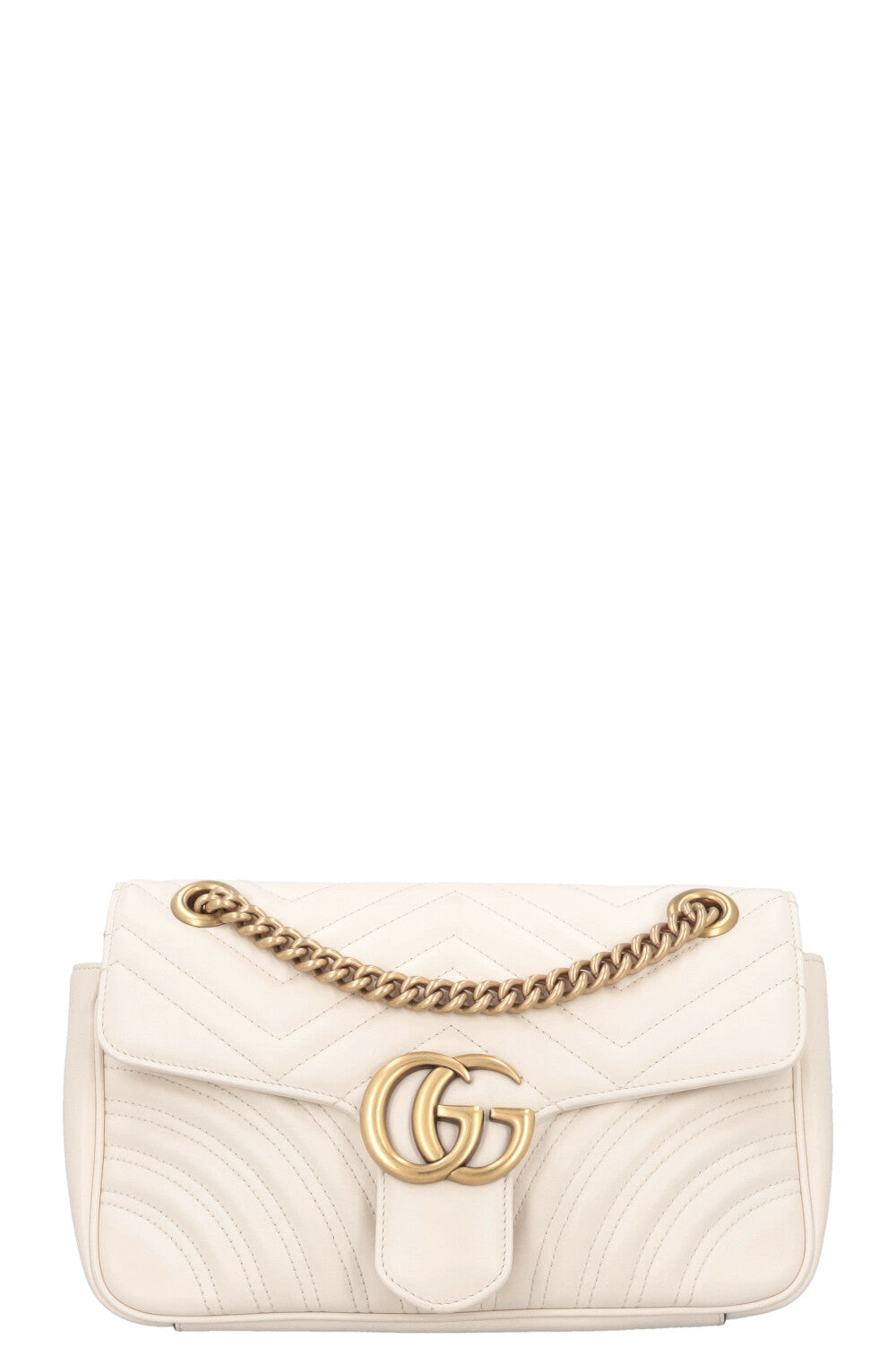 GUCCI Marmont Small Bag Leather White