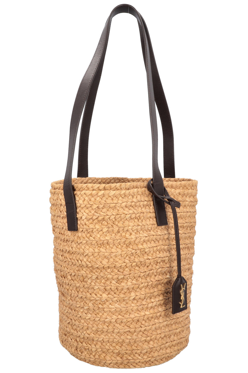 YSL Saint Laurent Handbag Raffia Bucket Bag