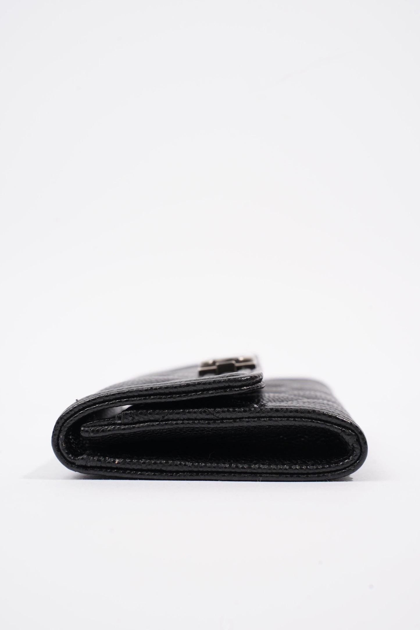 Chanel Tri-fold Boy Small Wallet Black Caviar Leather