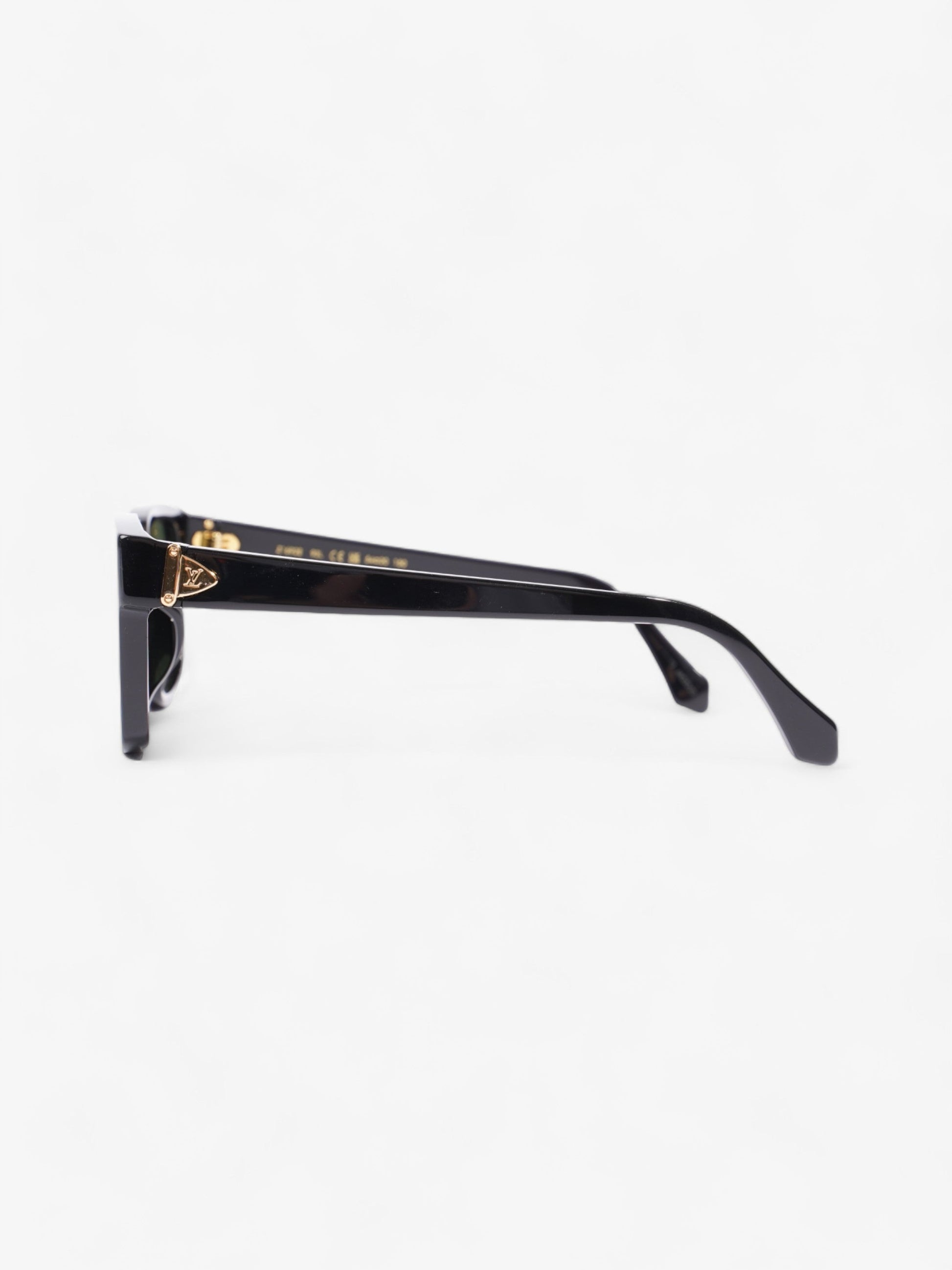 Louis Vuitton Glide Sunglasses Acetate 150mm Black Gold
