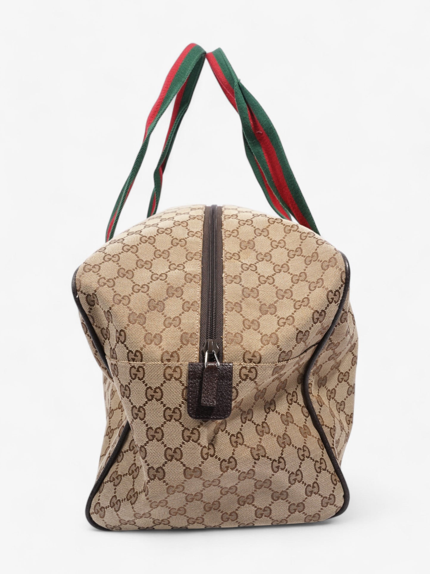 Gucci Carryall Duffle Bag Supreme Canvas Brown Travel Bag