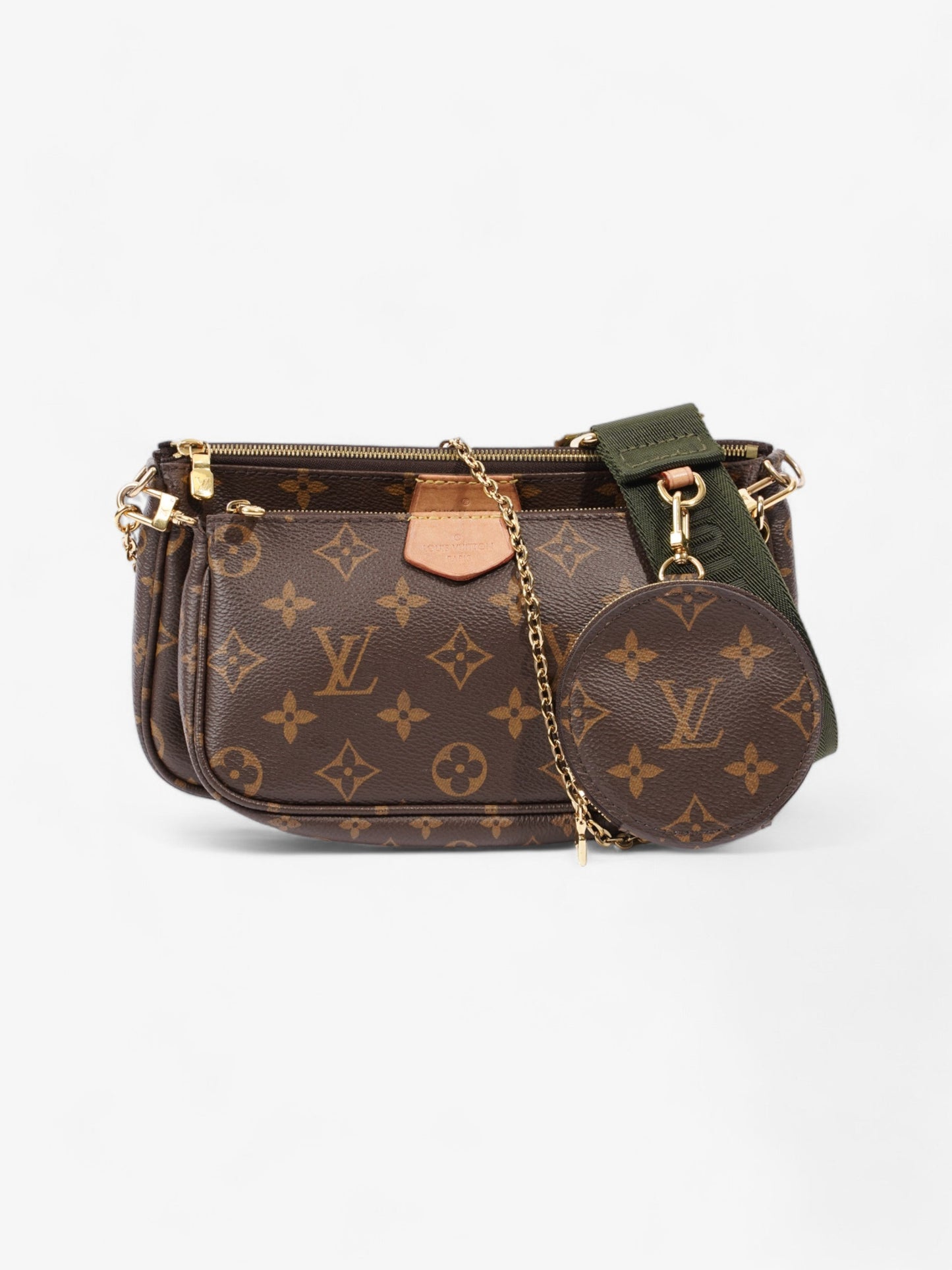 Louis Vuitton Multi Pochette Accessoires Coated Monogram Canvas Coated Canvas Apparel Coated Canvas