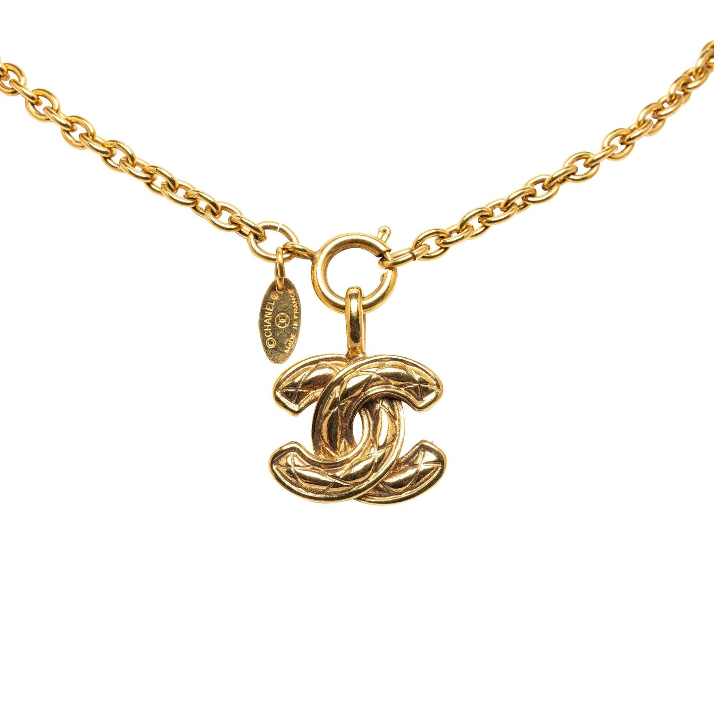 CHANEL CC Pendant Necklace Costume Necklace