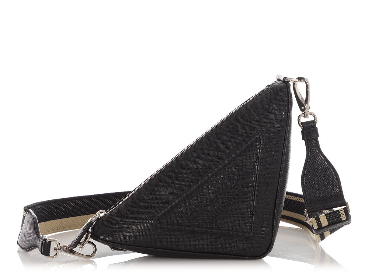 Prada Triangle Bag Saffiano Crossbody Bag