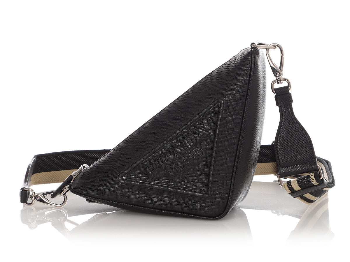 Prada Triangle Bag Saffiano Crossbody Bag