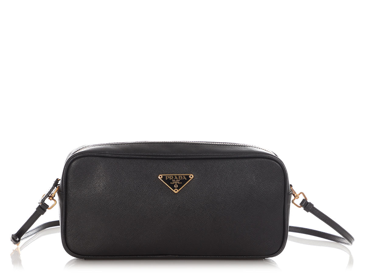 Prada Crossbody Saffiano Black Crossbody Bag