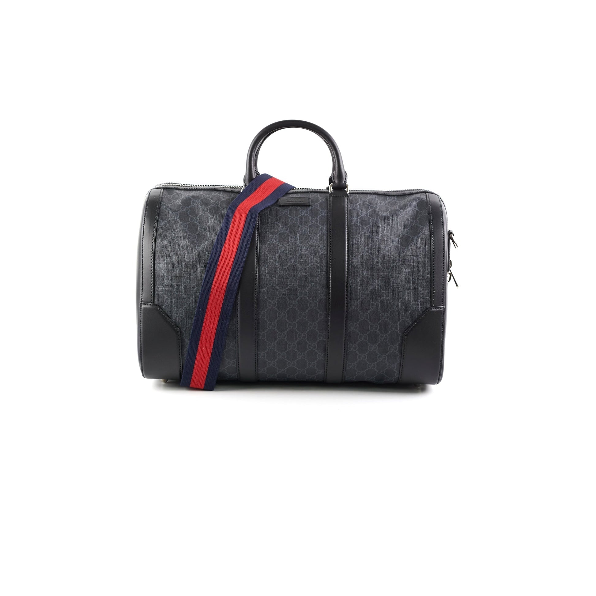 Gucci Carry On Duffle Travel Bag Black
