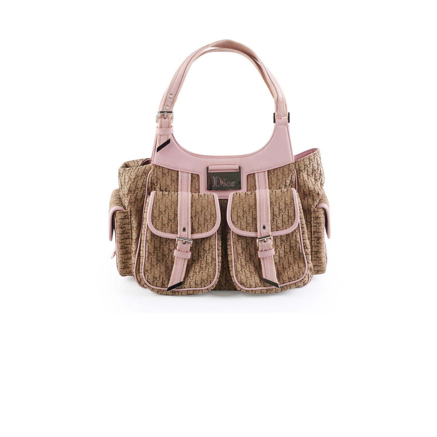 Dior Trotter issimo Shoulder Bag Brown Pink