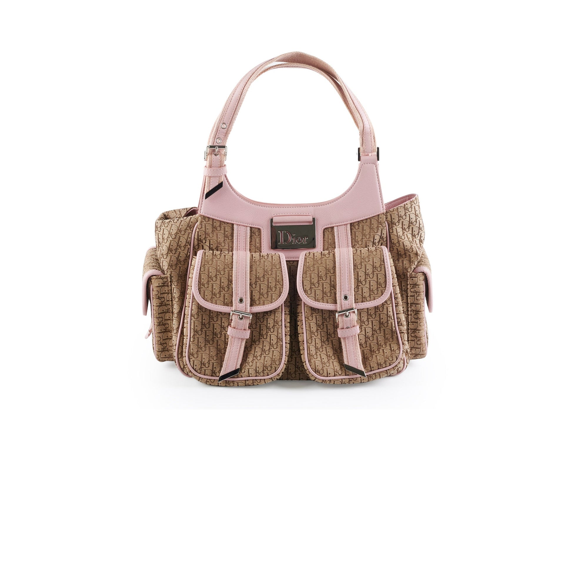 Dior Trotter issimo Shoulder Bag Brown Pink