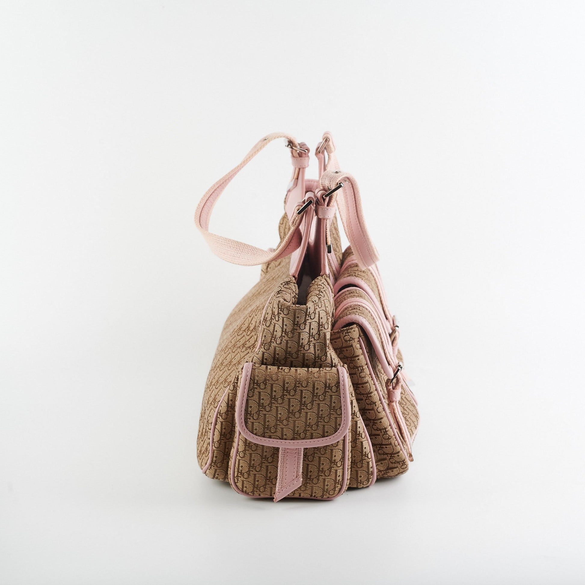 Dior Trotter issimo Shoulder Bag Brown Pink