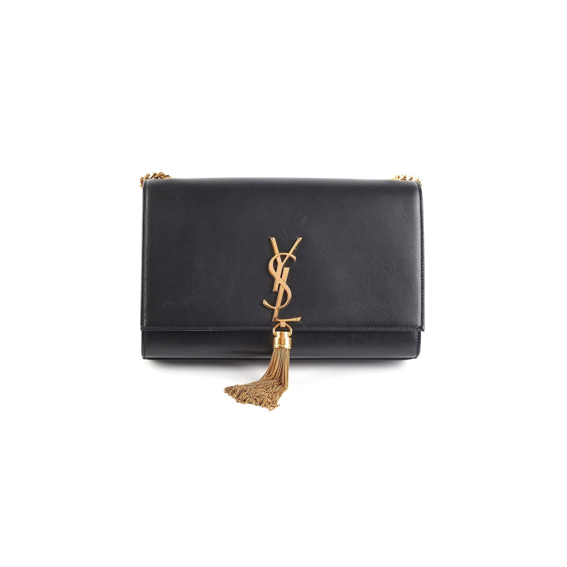 YSL Saint Laurent Kate With Tassel Crossbody Bag Black Medium