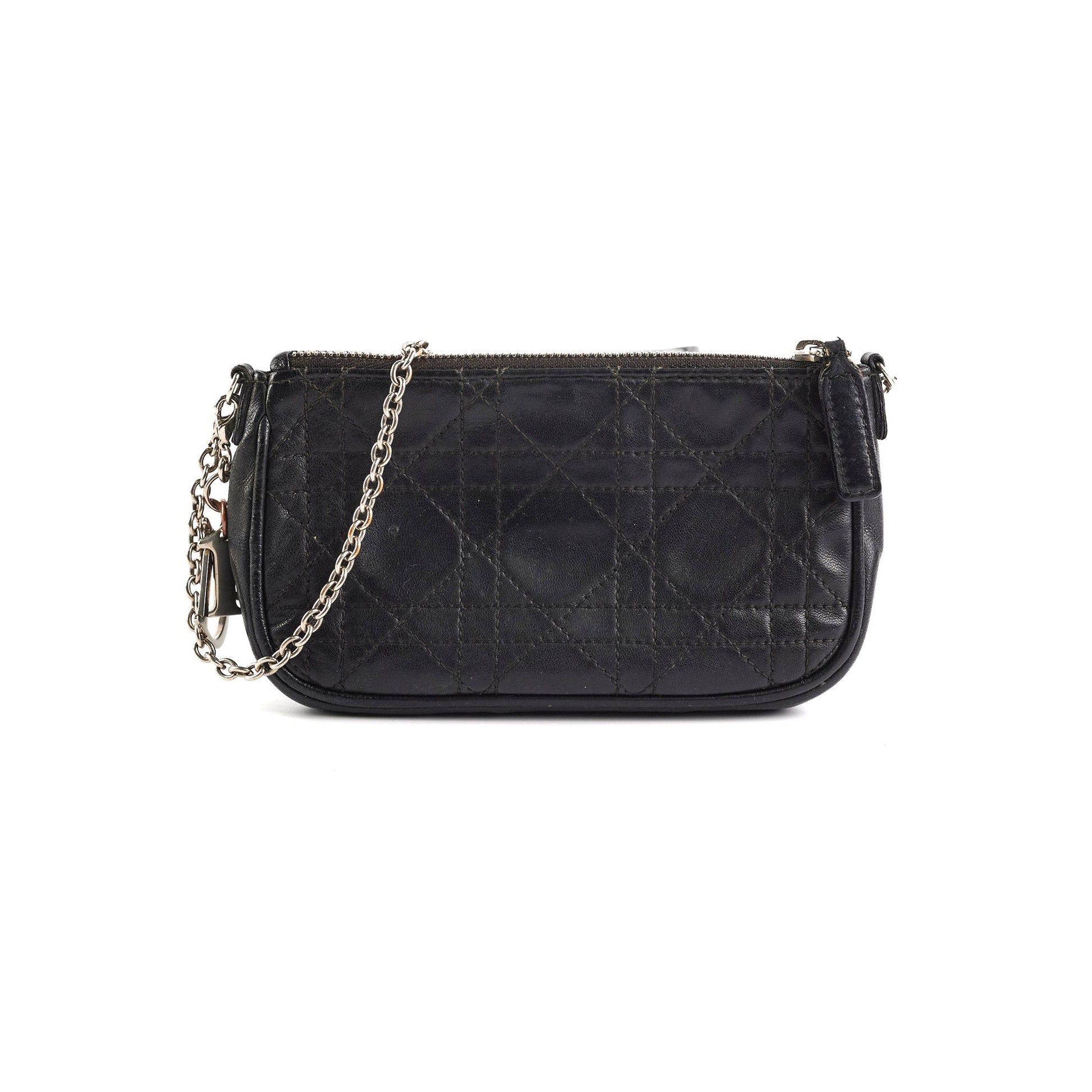 Dior Pochette Handbag Black Mini Travel Bag