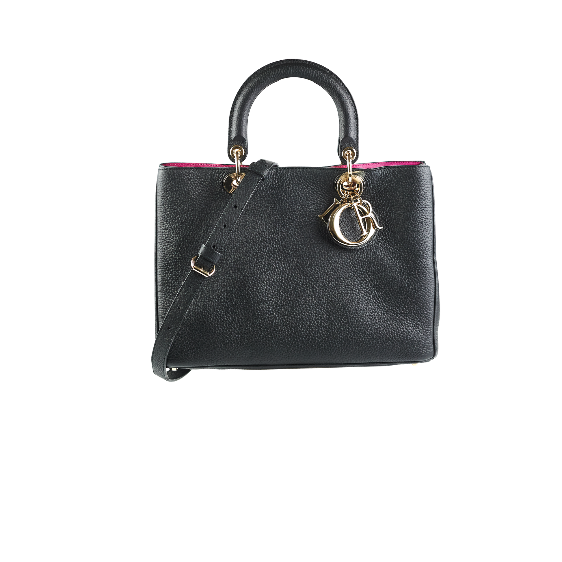 Dior issimo Shopper Shoulder Bag Black Medium