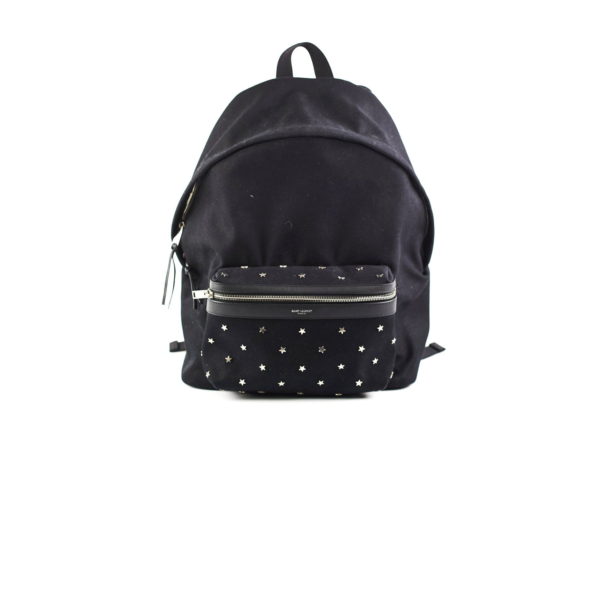 YSL Saint Laurent Star Stud Backpack Black