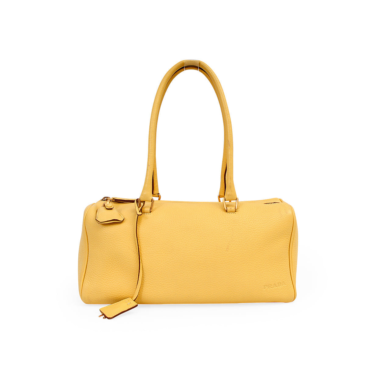 Prada Daino Box Shoulder Bag Yellow