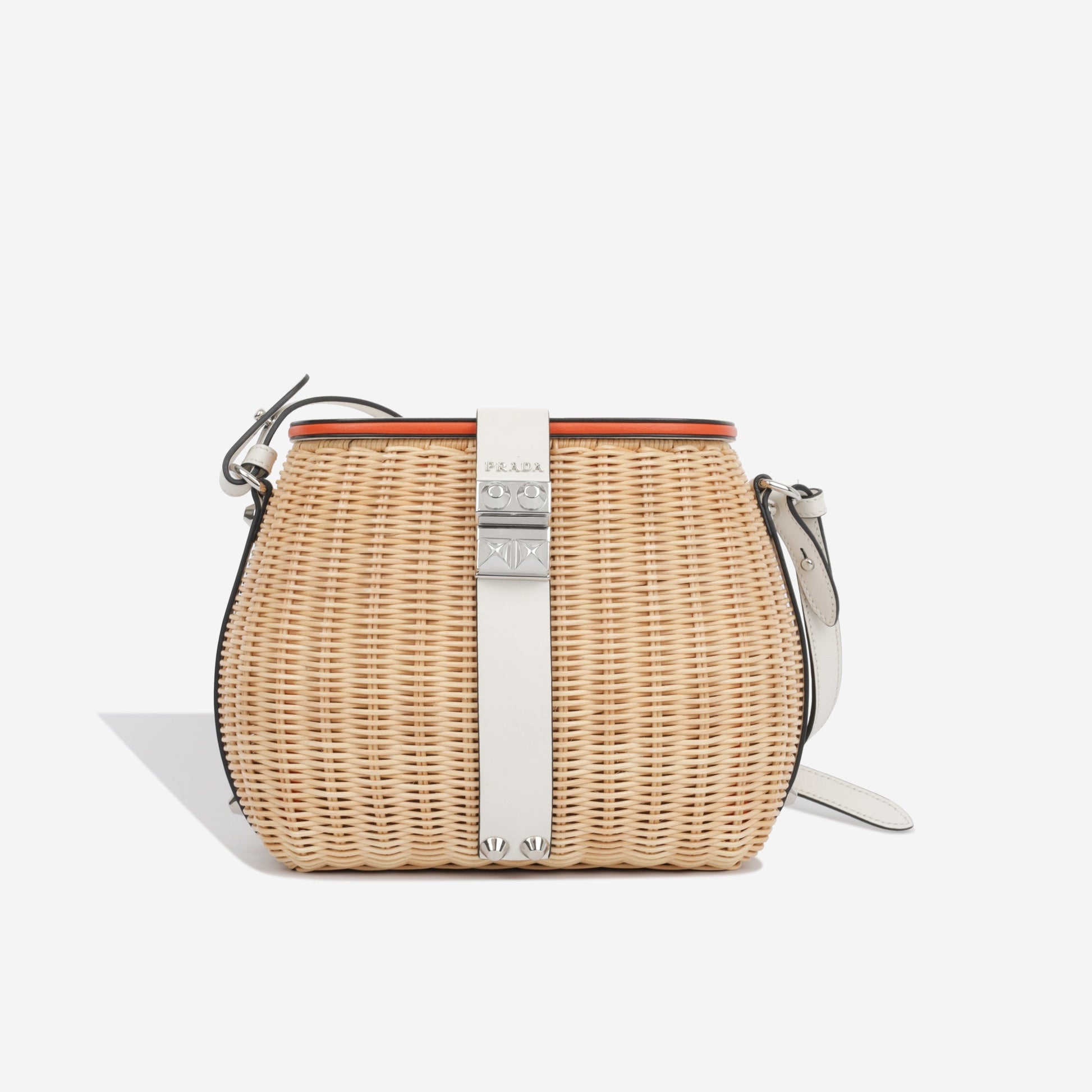 Prada Midollino Bag Wicker Shoulder Bag