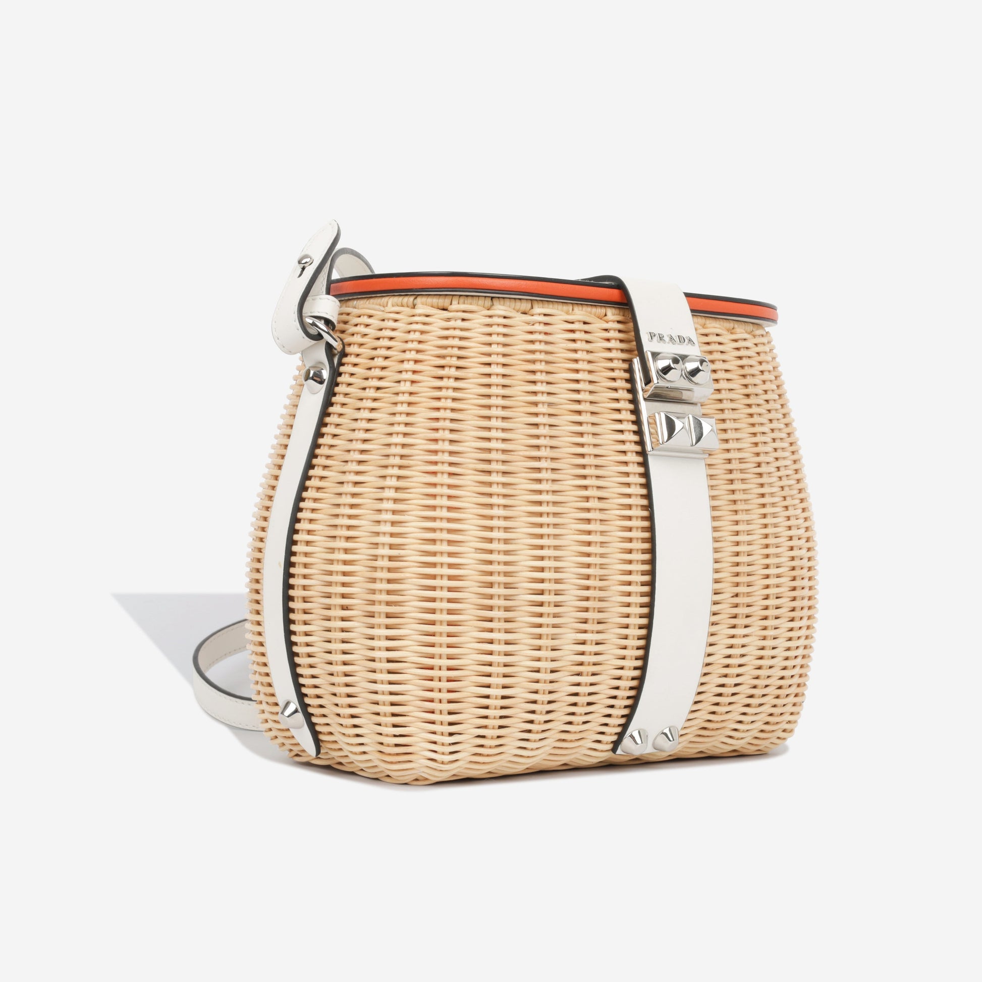 Prada Midollino Bag Wicker Shoulder Bag