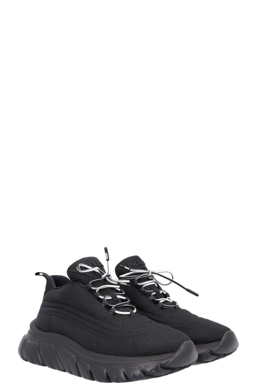Prada Rush Sneakers Re Nylon Black Shoes