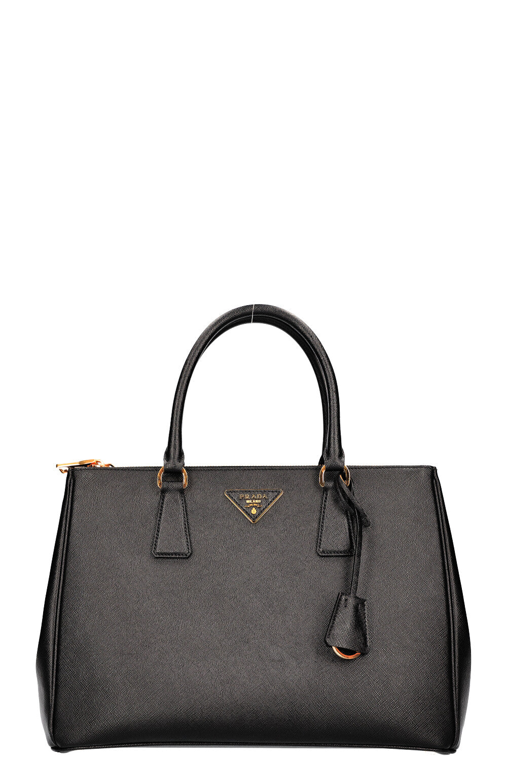 Prada Galleria Saffiano Black Large Handbag