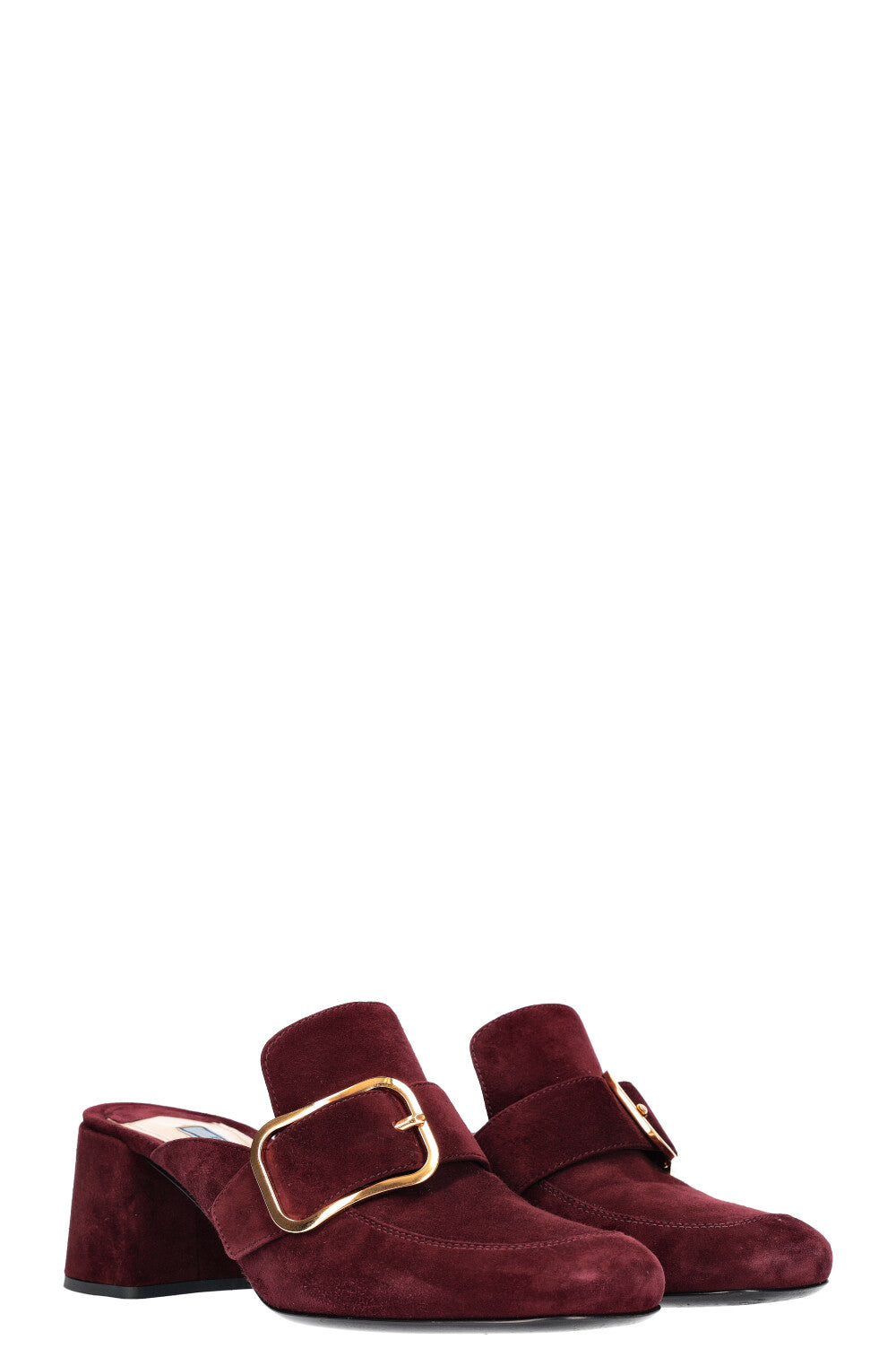 Prada Heels Bordeaux Suede Shoes