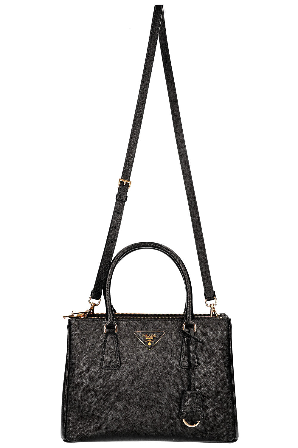 Prada Galleria Bag Saffiano Black Large Handbag