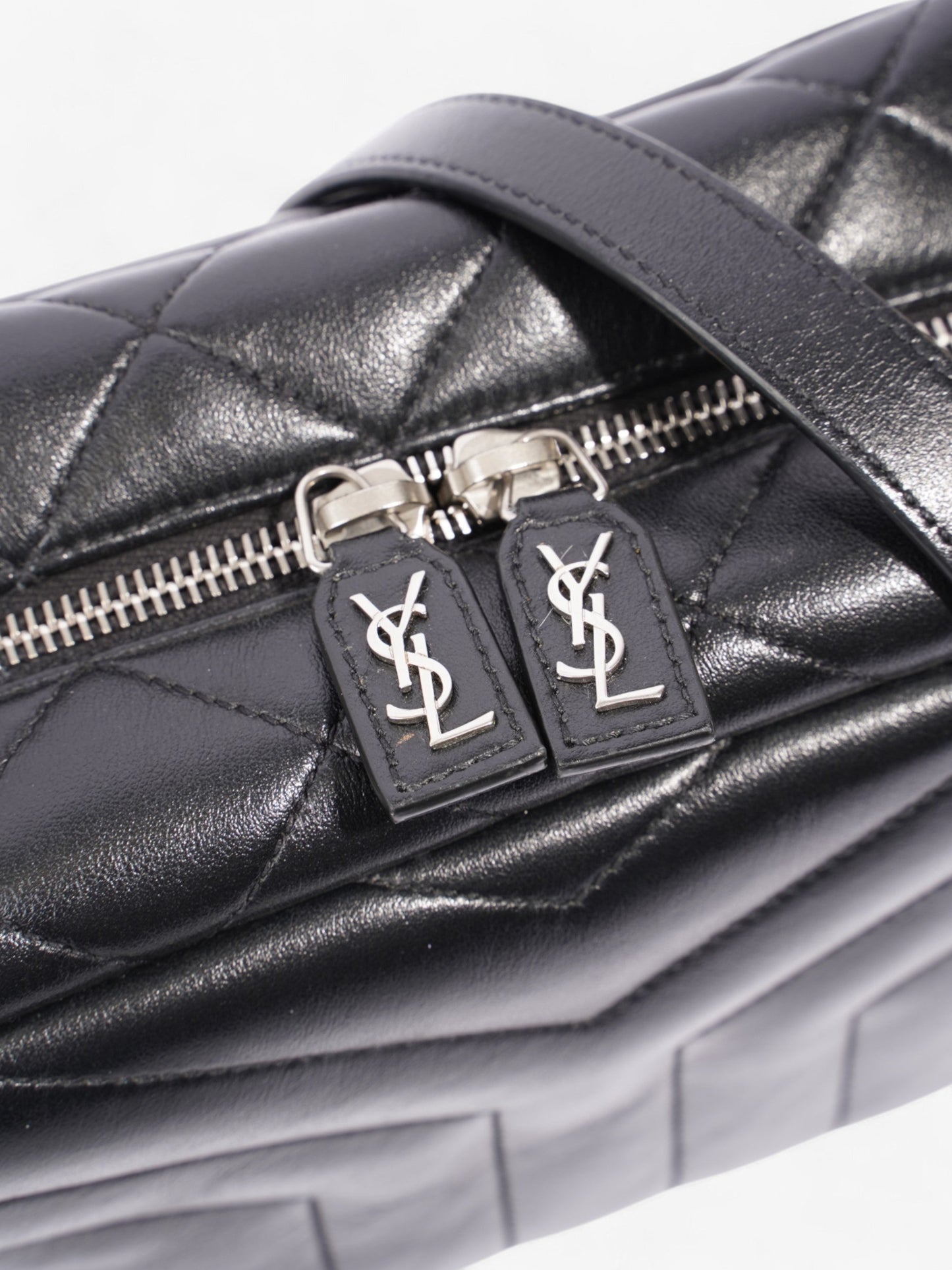 YSL Saint Laurent Loulou Bowling Bag Calfskin Leather Black Small Crossbody Bag