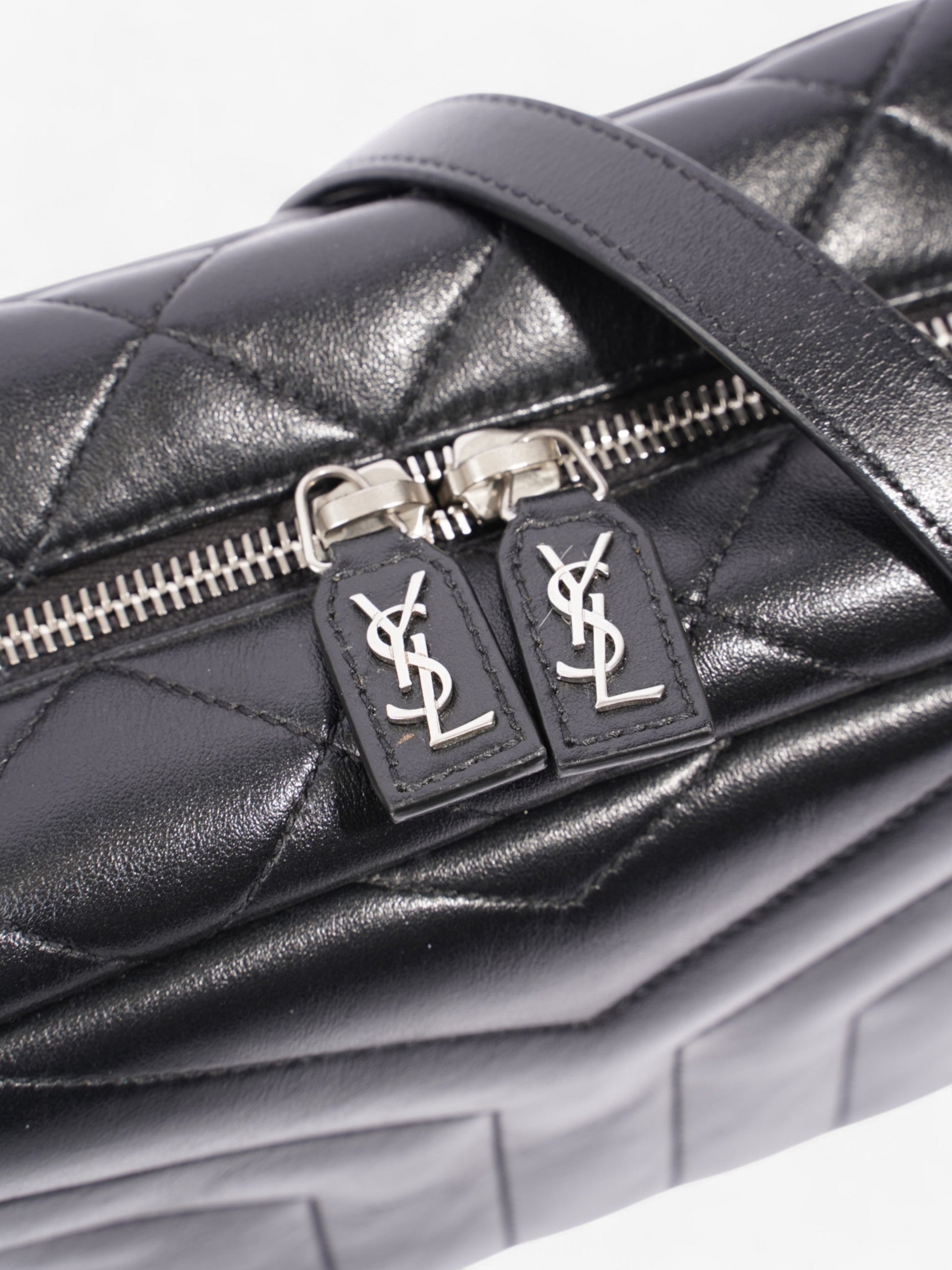 YSL Saint Laurent Loulou Bowling Bag Calfskin Leather Black Small Crossbody Bag