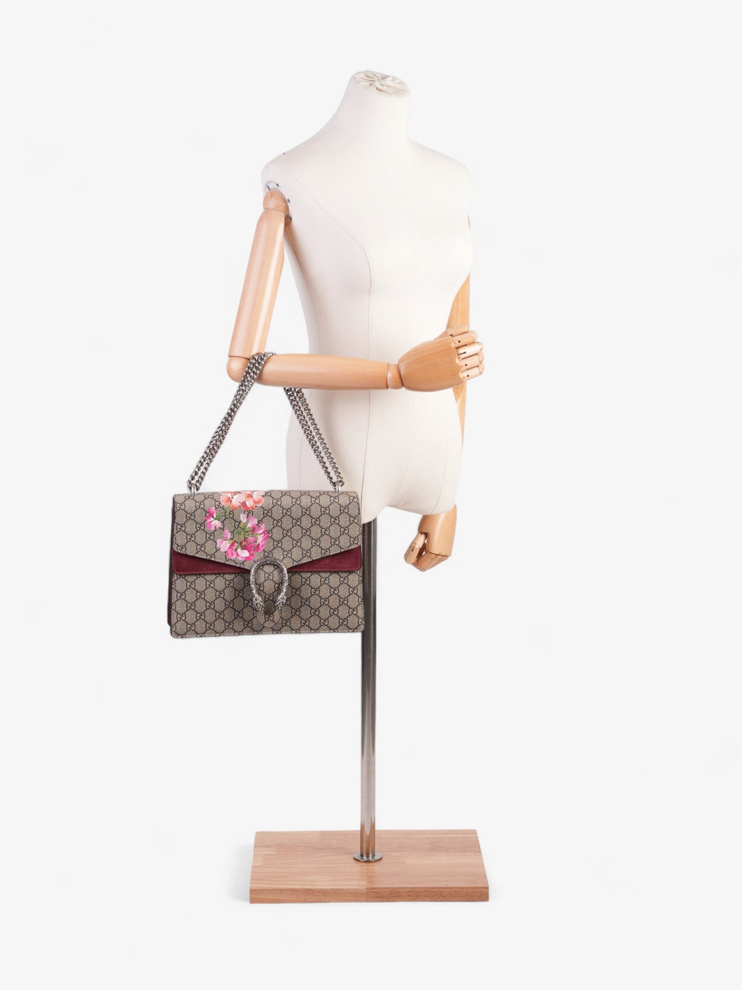 Gucci Dionysus Supreme Bloom Shoulder Bag Canvas Medium