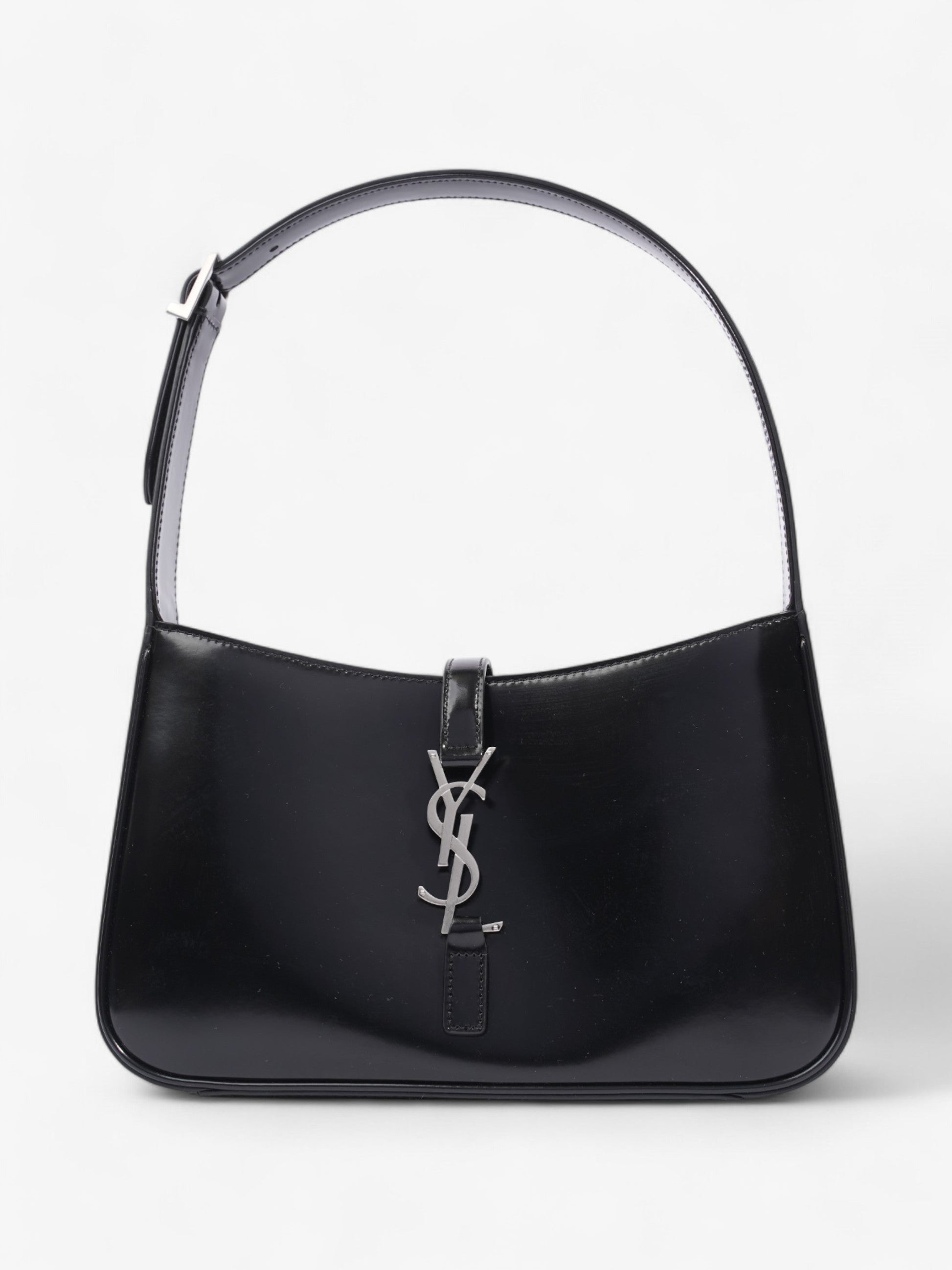 YSL Saint Laurent Le Shoulder Bag Leather Patent Black