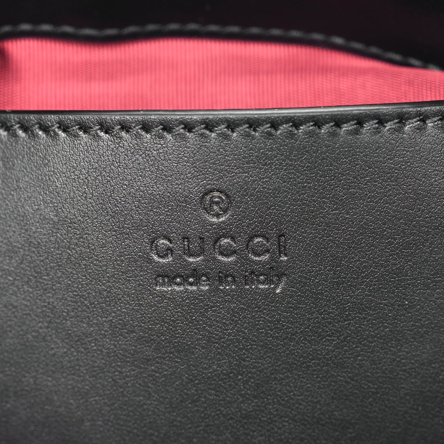 Gucci Calfskin Matelasse Chevron Small GG Marmont Shoulder Bag Black