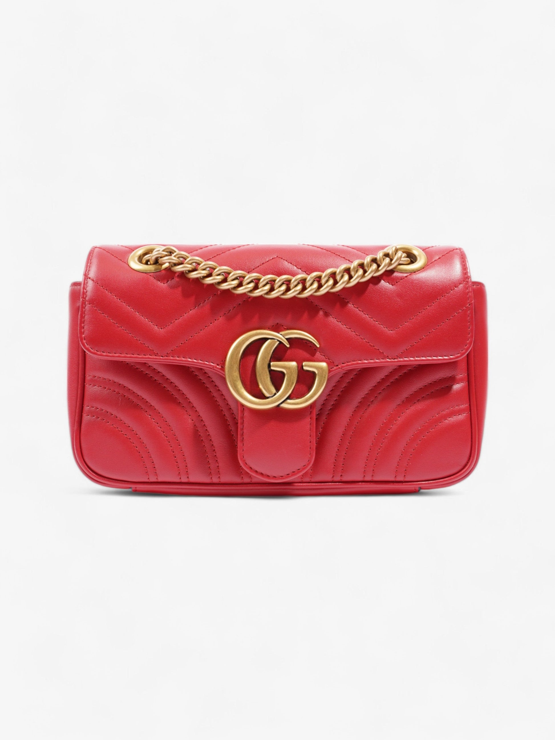 Gucci Marmont Mini Shoulder Bag Leather Matelasse Leather Mini