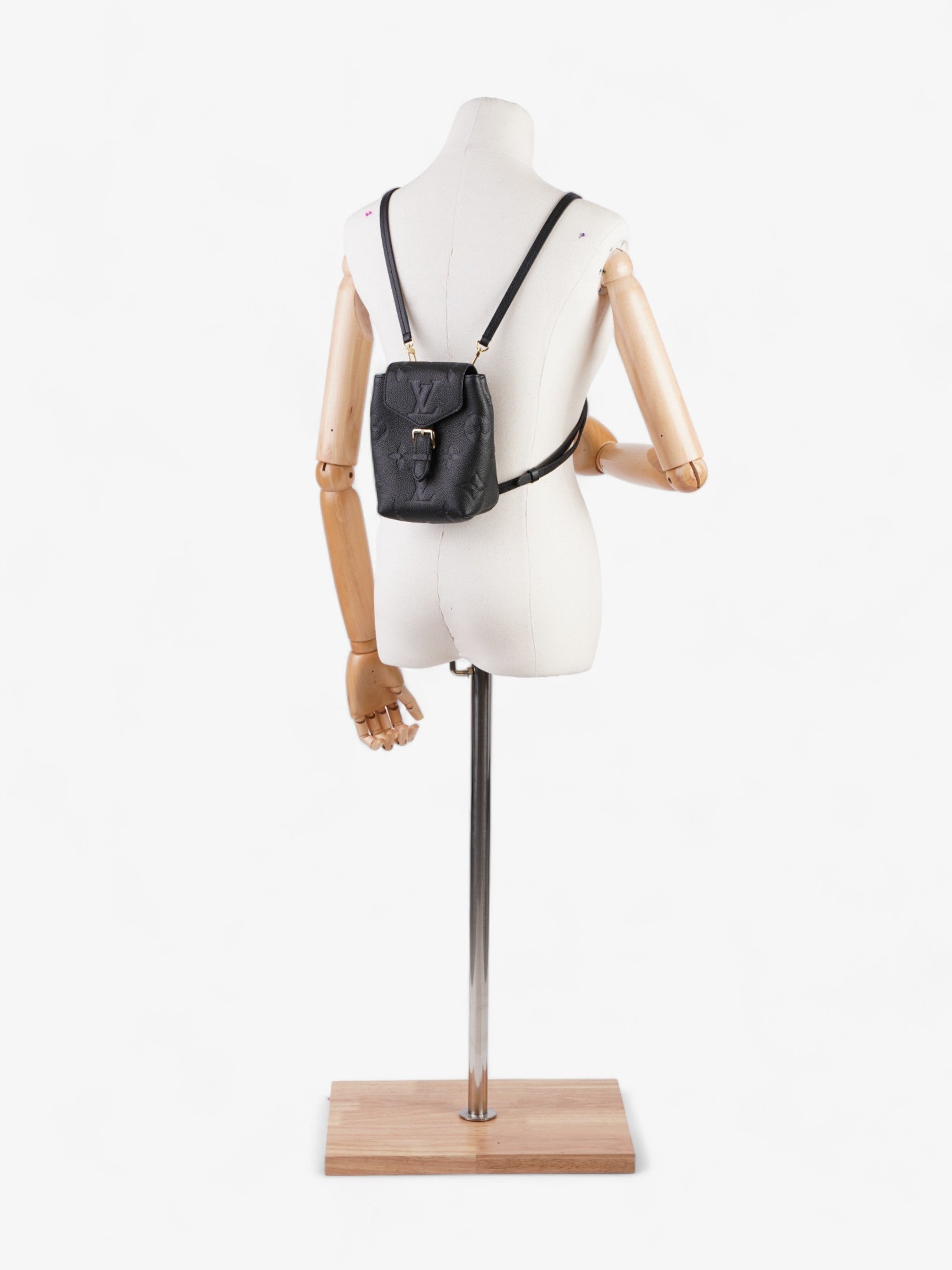 Louis Vuitton Tiny Backpack Black Leather Empreinte