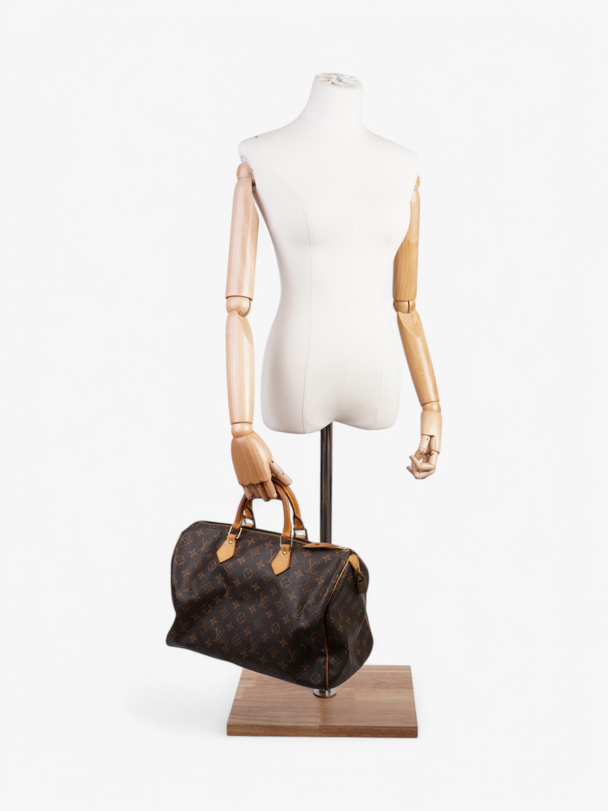 Louis Vuitton Speedy Coated 35 Monogram Canvas Coated Canvas Apparel Canvas 217