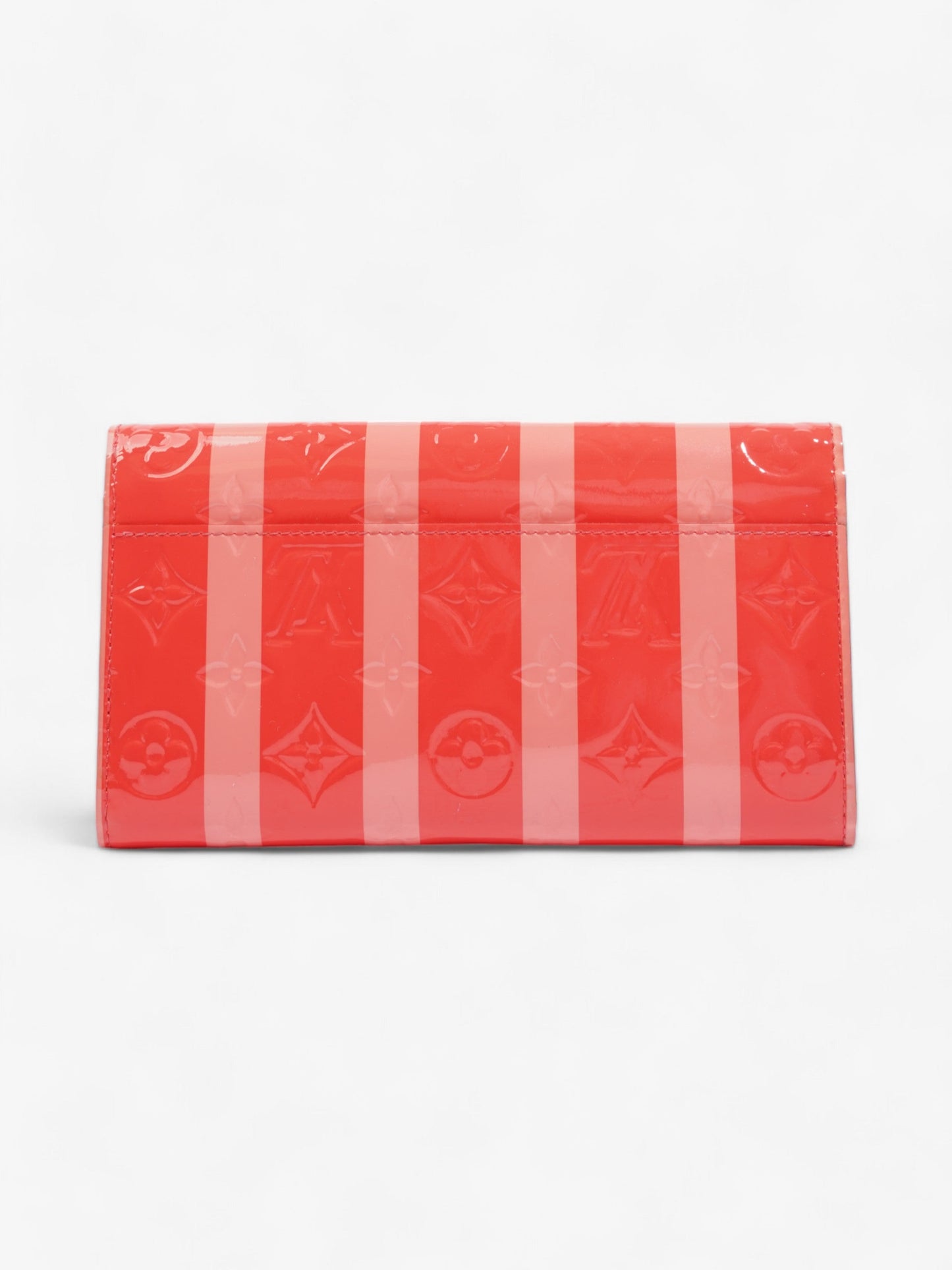 Louis Vuitton Sarah Patent Red Pink Leather Wallet Case