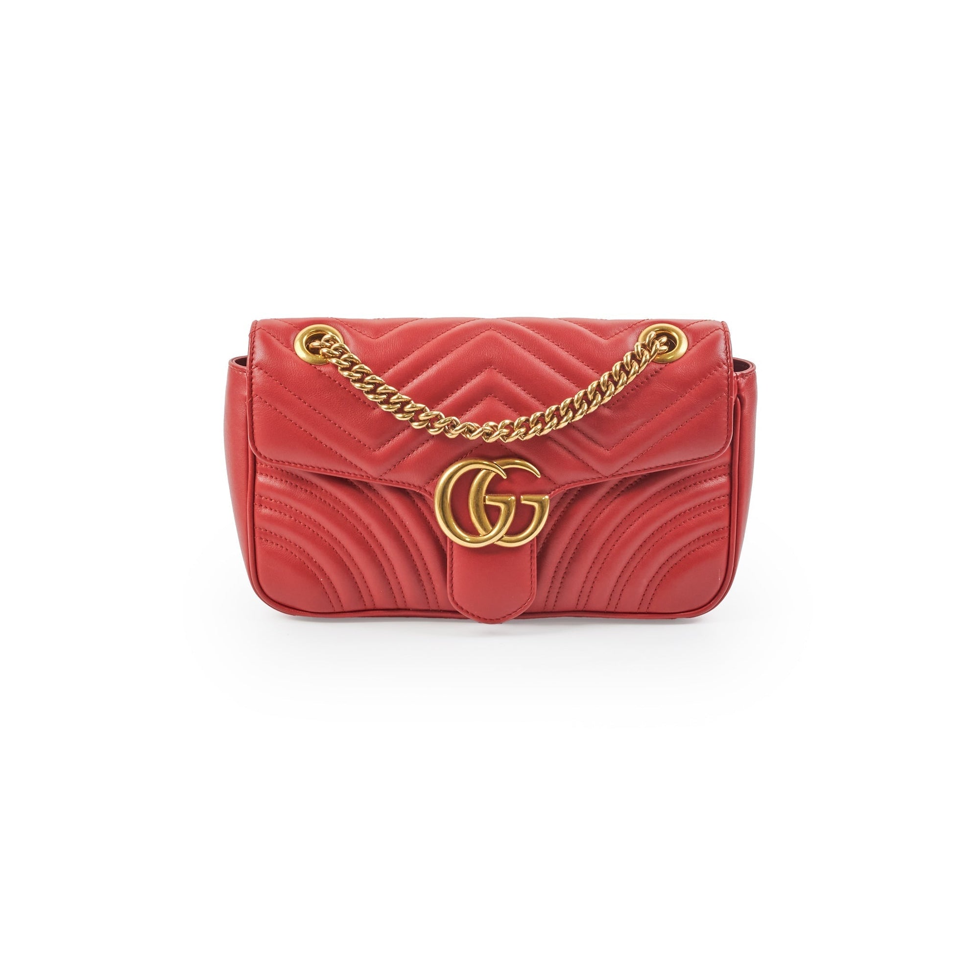 Gucci Marmont Shoulder Bag Red Small Crossbody Bag Shoulder Bag