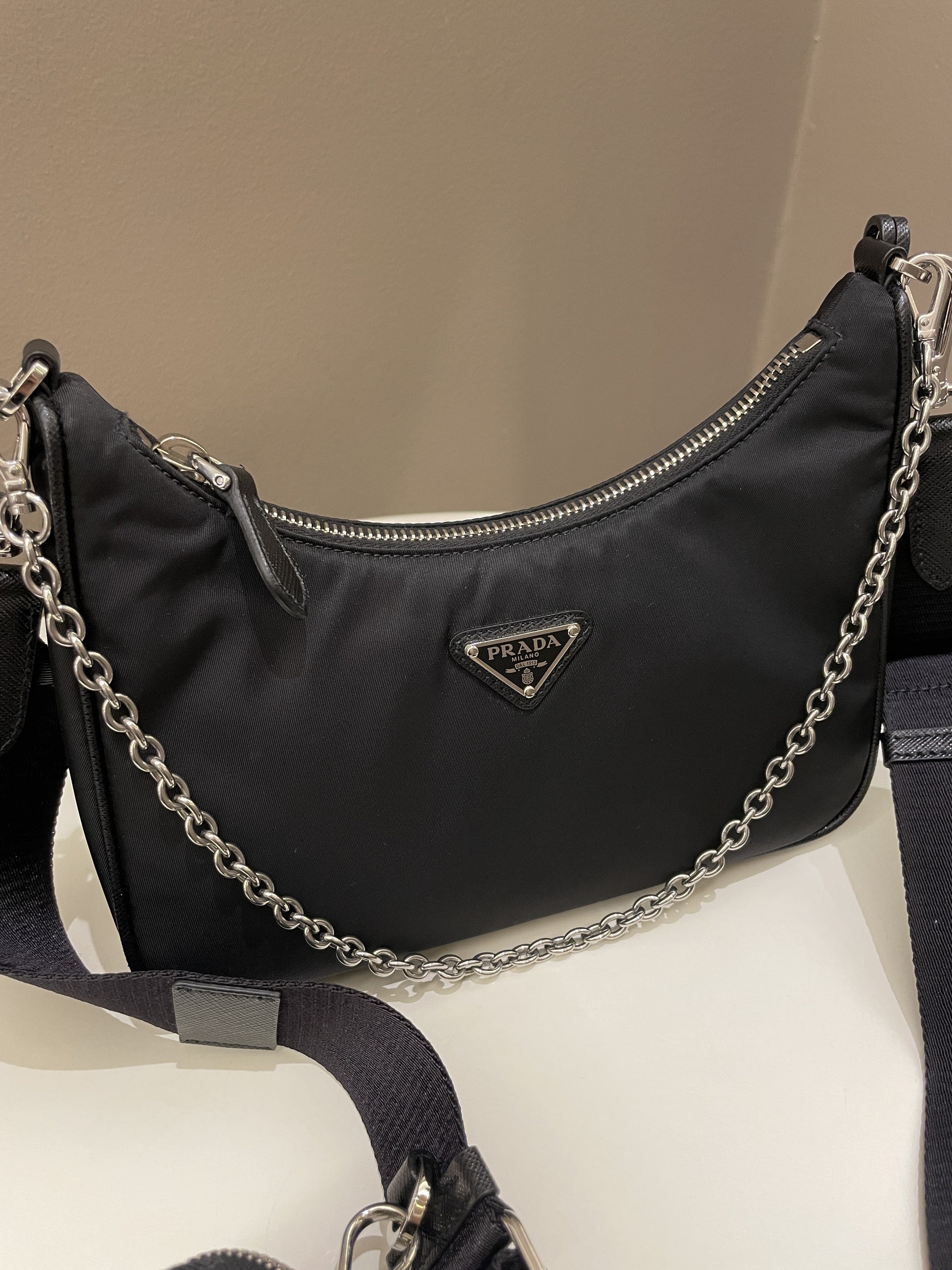 Prada Re Edition Bag Nylon Black Travel Bag