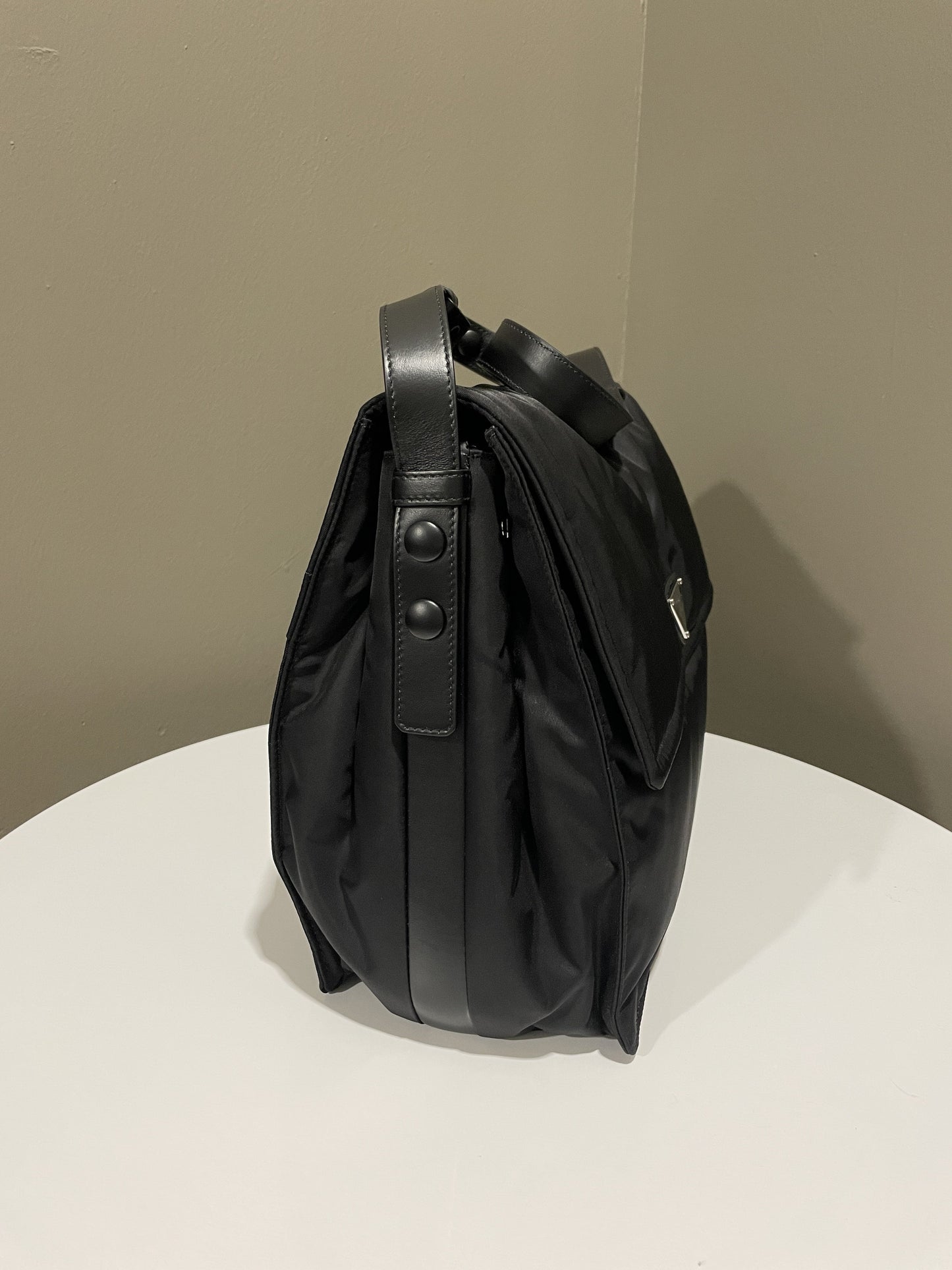 Prada Padded Pattina Bag Nylon Black Travel Bag