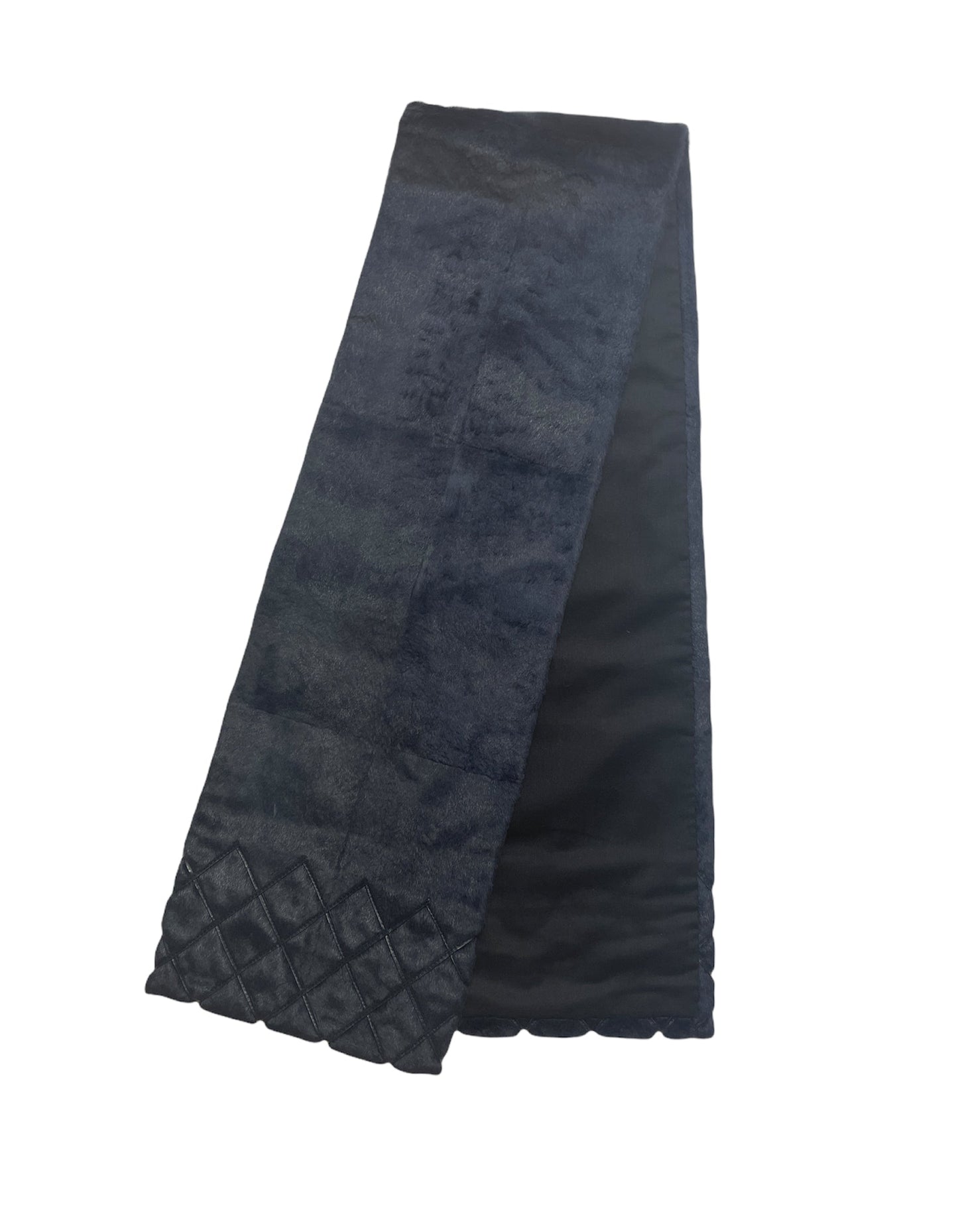 Chanel Navy Rabbit Fur Stole Scarf Handbag