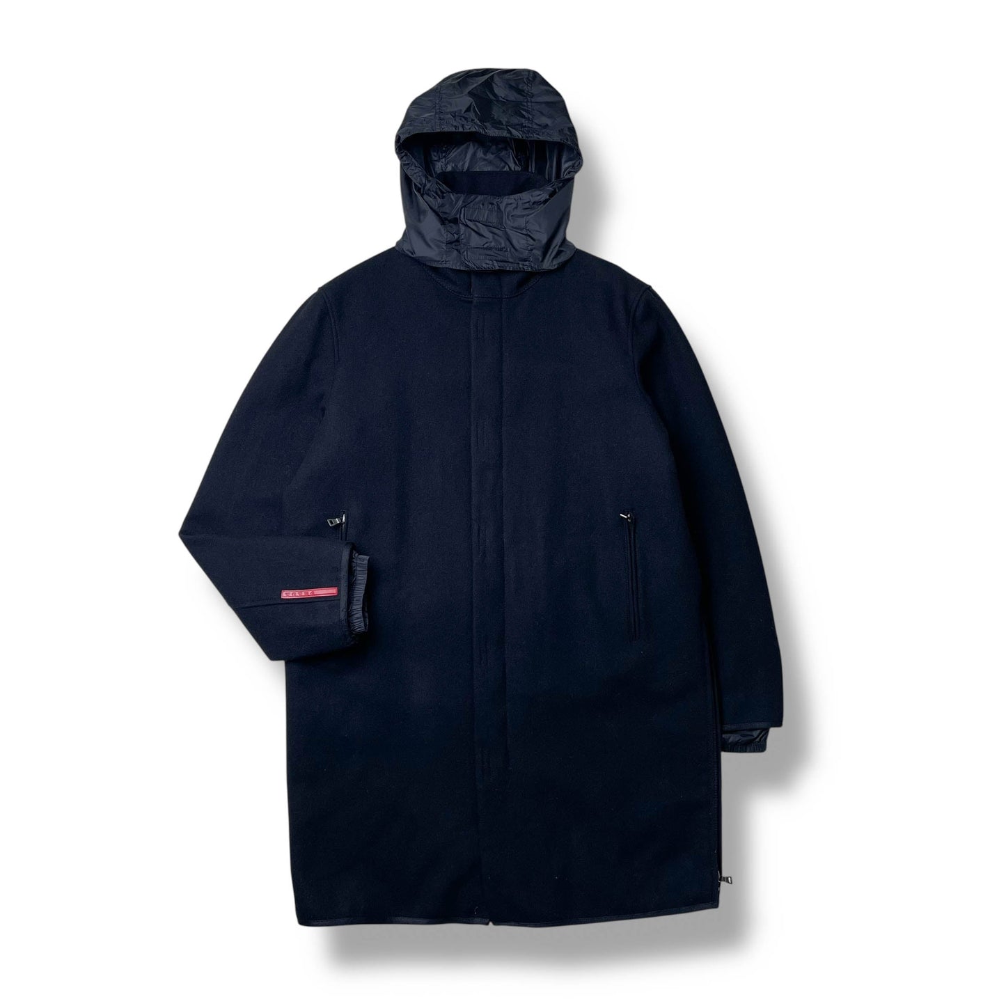 Prada Handbag Sport Wool Trench Coat M