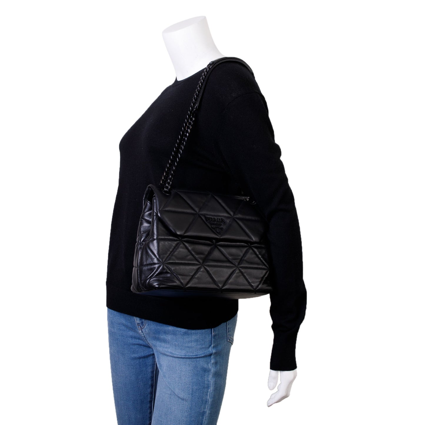 Prada Nappa Spectrum Bag Leather Black Travel Bag