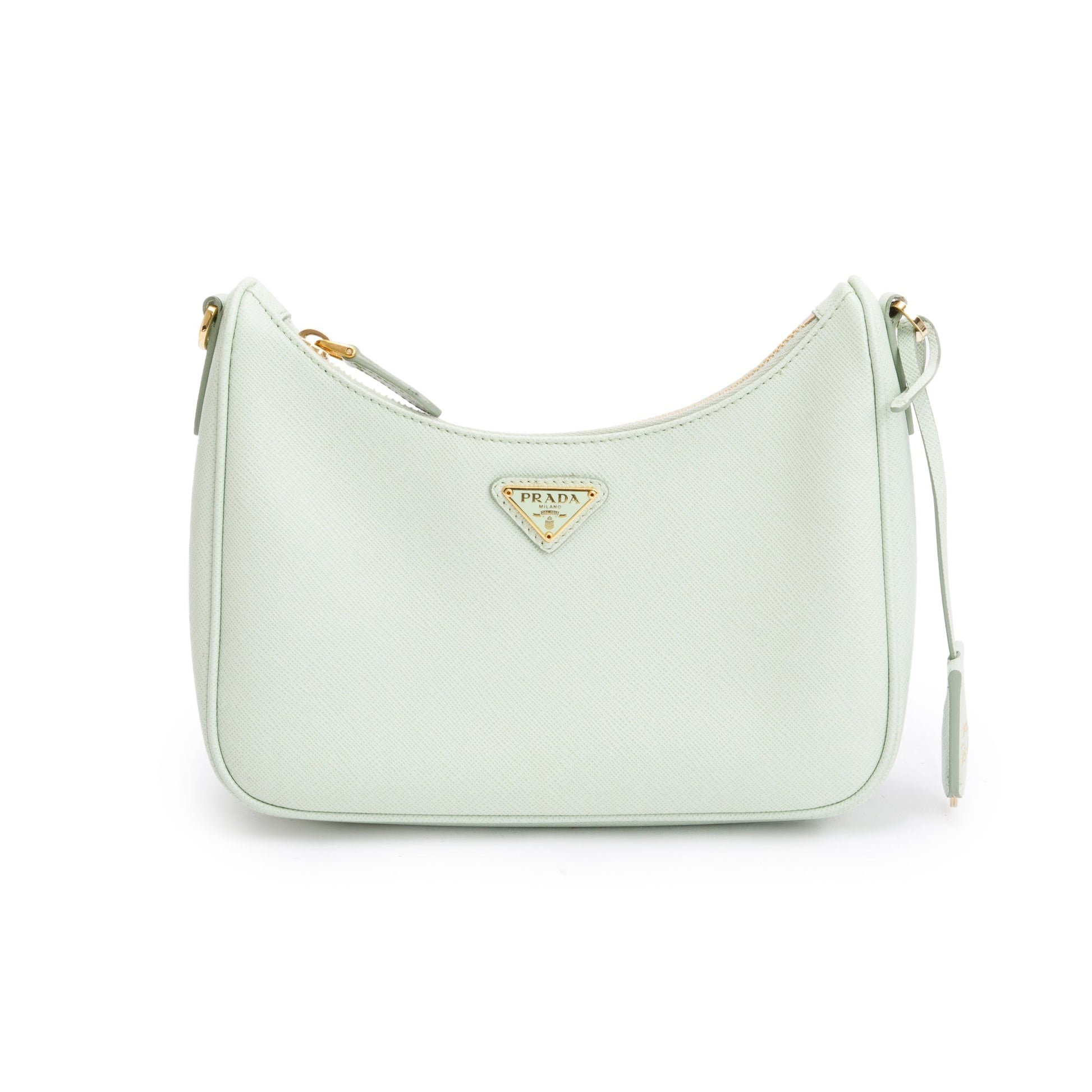 Prada Light Saffiano Re Edition Shoulder Bag Leather Green