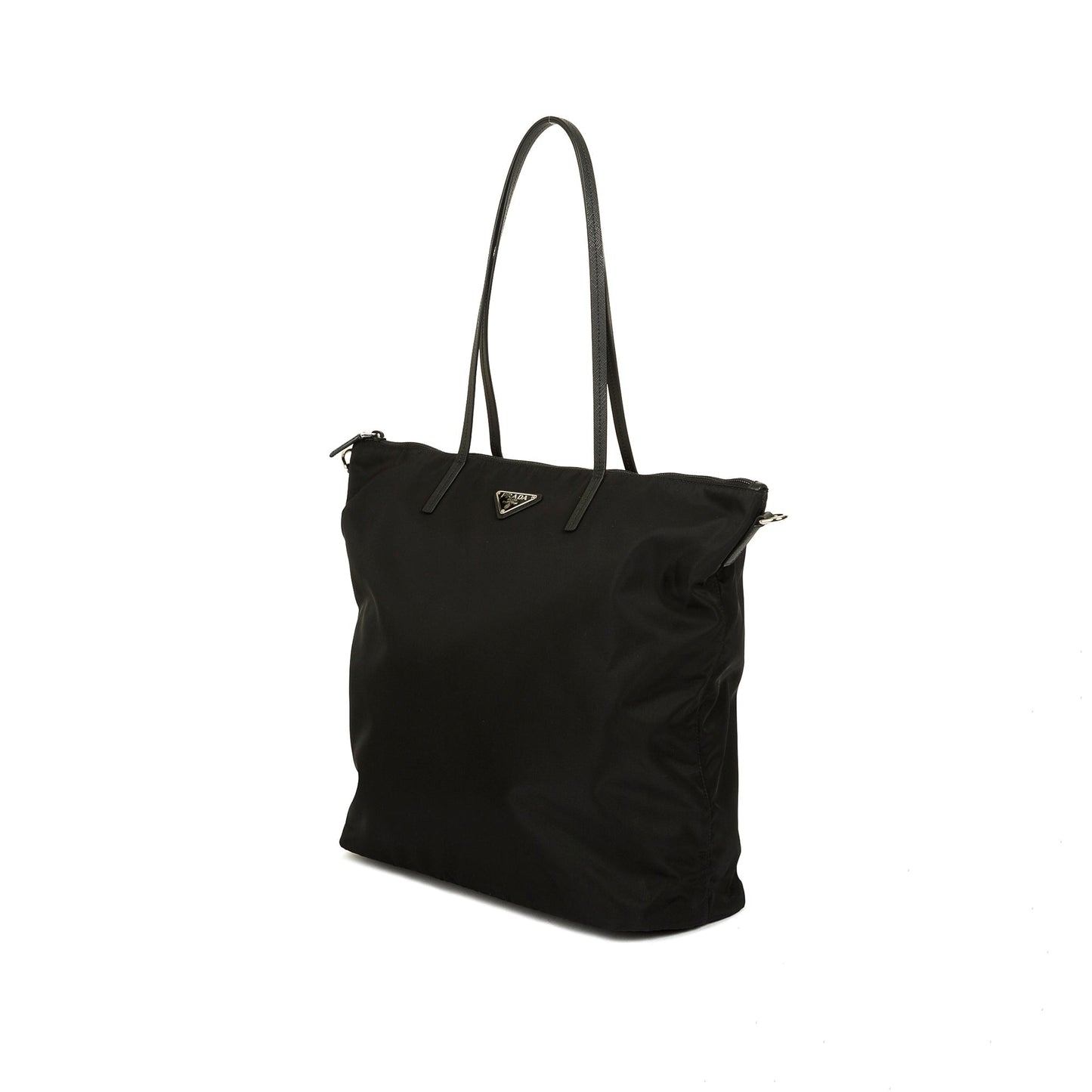 Prada Re And Saffiano Tote Handbag Leather Nylon Tote Bag