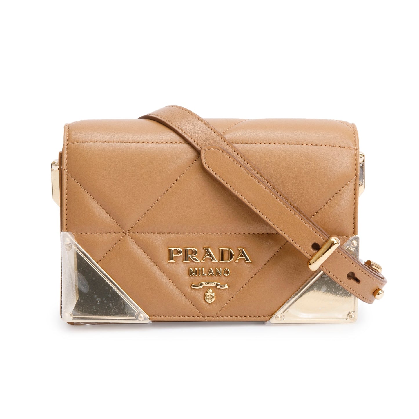Prada Nappa Shoulder Bag Leather Quilted